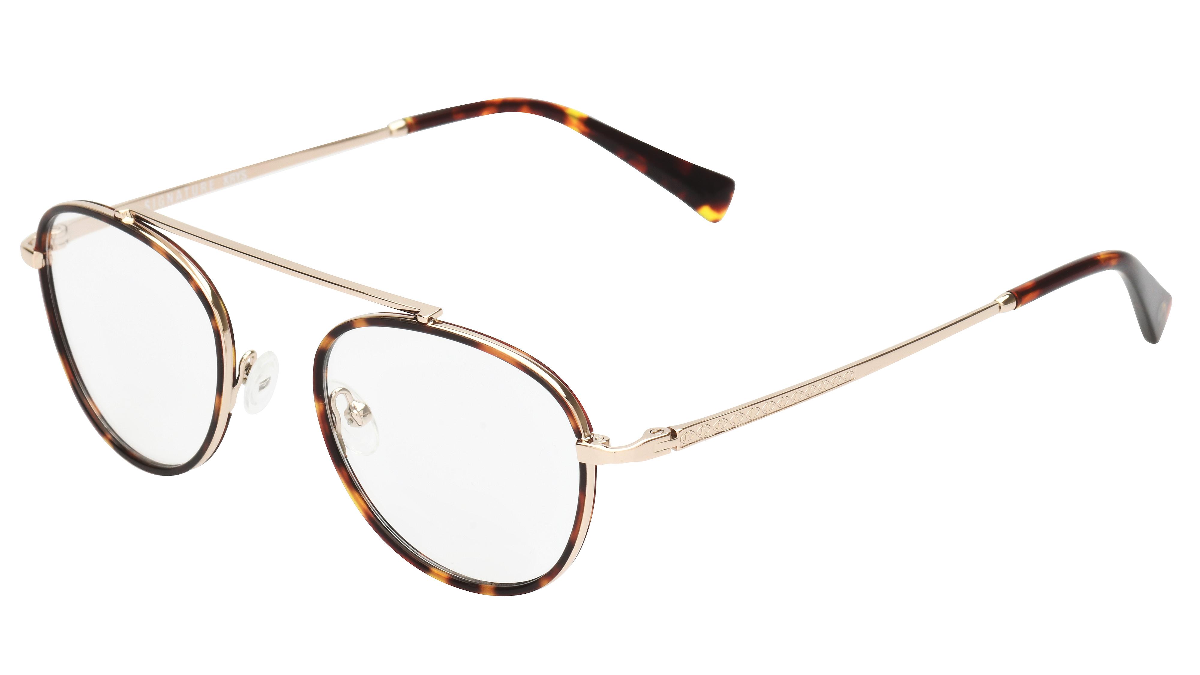 Lunettes de vue Signature Krys Homme Écaille Ronde Com2008 Trois-Quart
