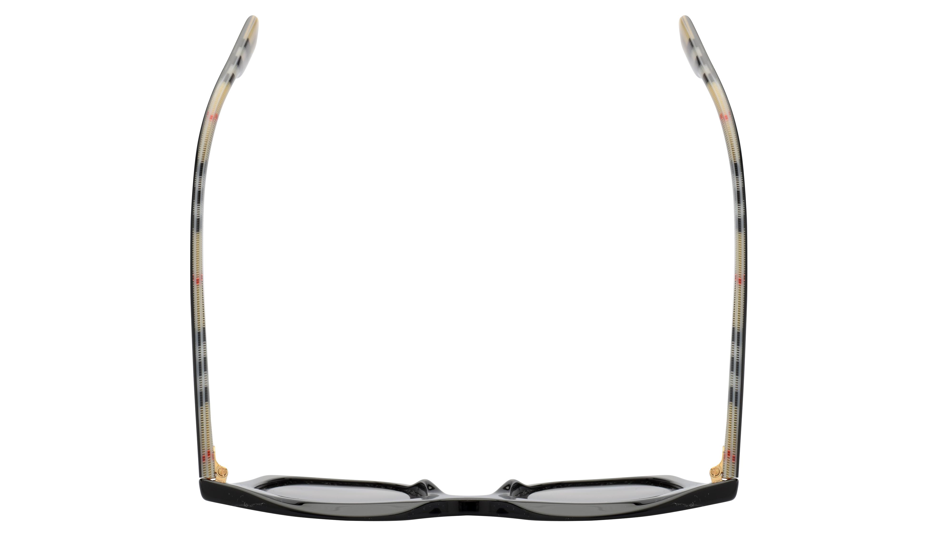 Lunettes de soleil Burberry Femme Noir Carré BE4364 Dessus