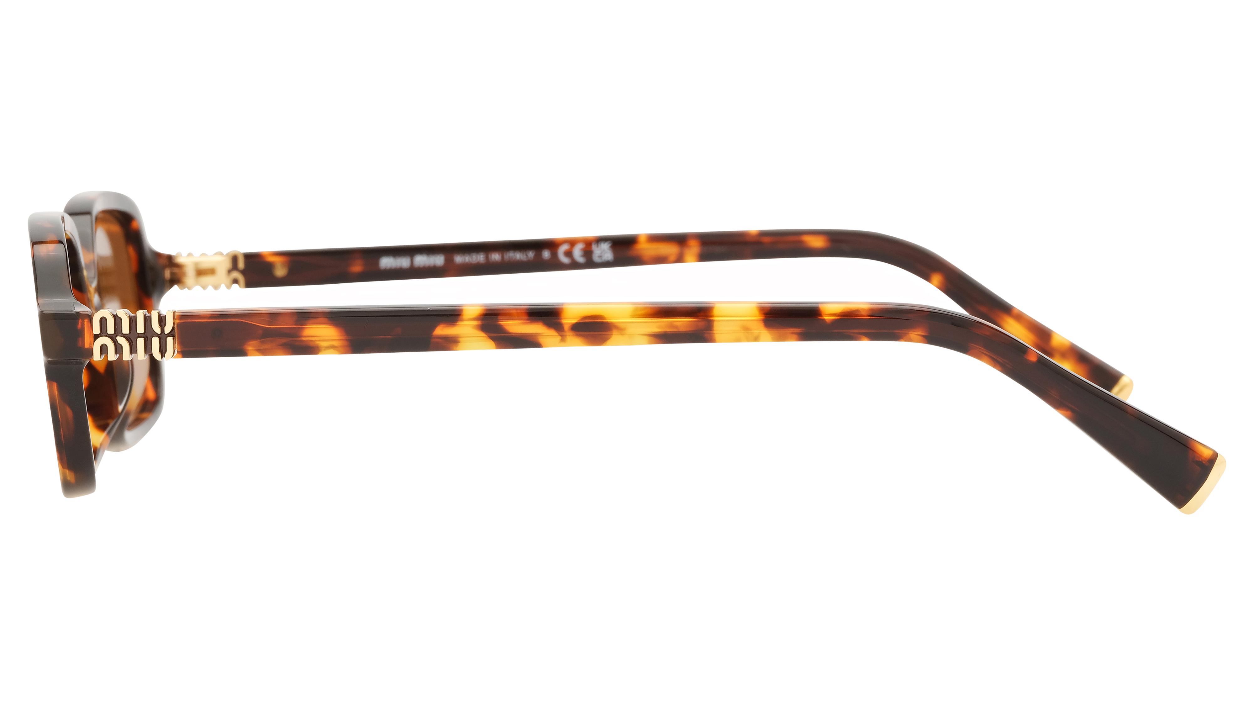 Lunettes de soleil Miu Miu Femme Écaille Rectangle MU Gauche
