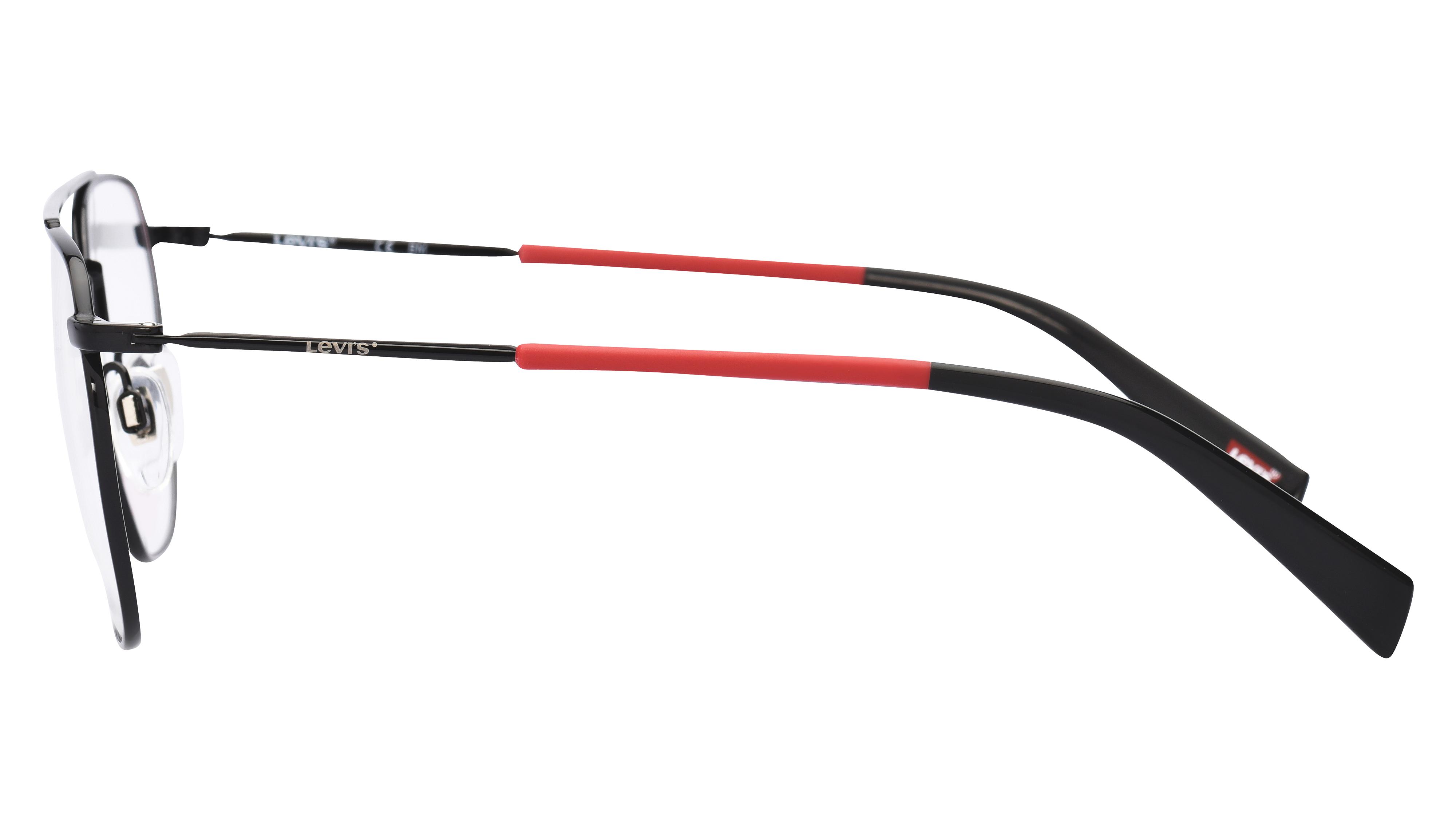 Lunettes de vue Levi's Homme Noir Aviateur Lv1038 Gauche