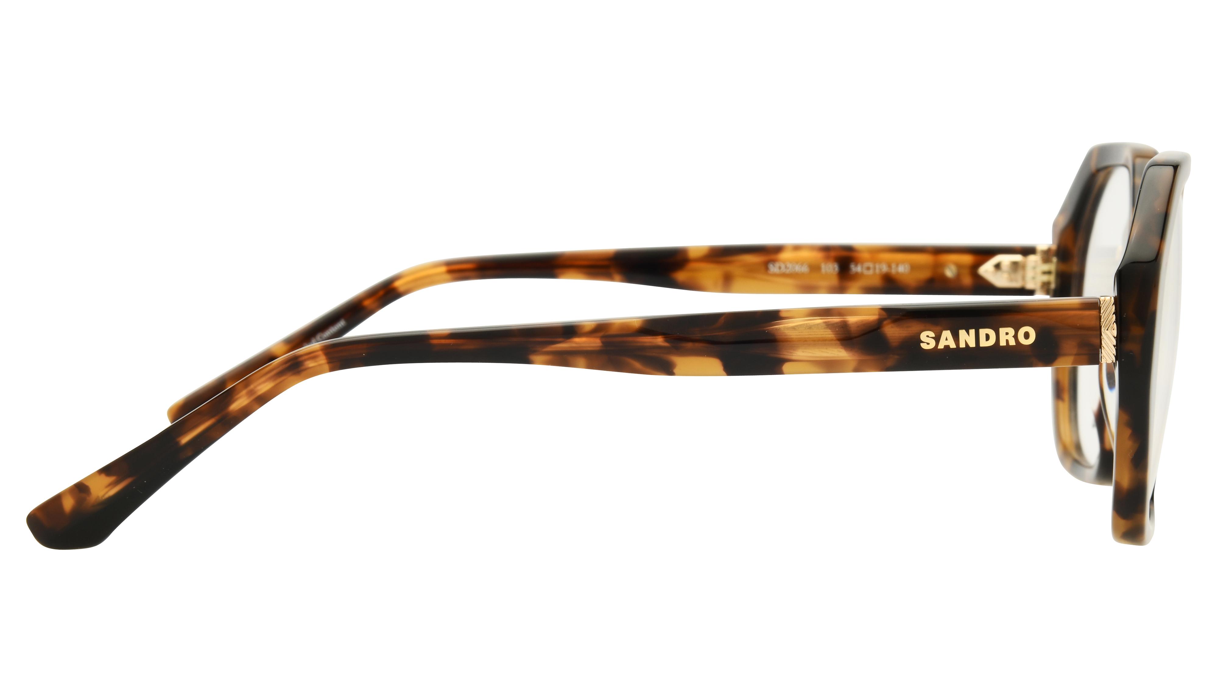 Lunettes de vue Sandro Femme Écaille Rectangle SD2066 Droite