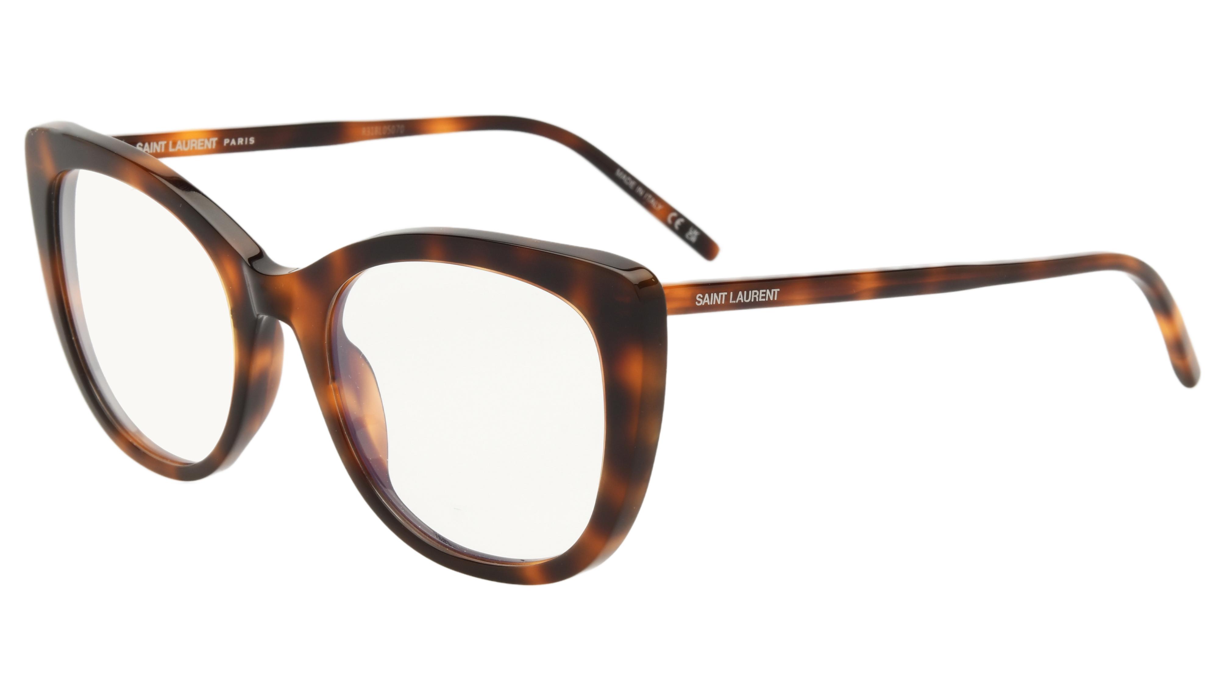 Lunettes de vue Saint Laurent Femme Marron Papillon Sl778 Trois-Quart