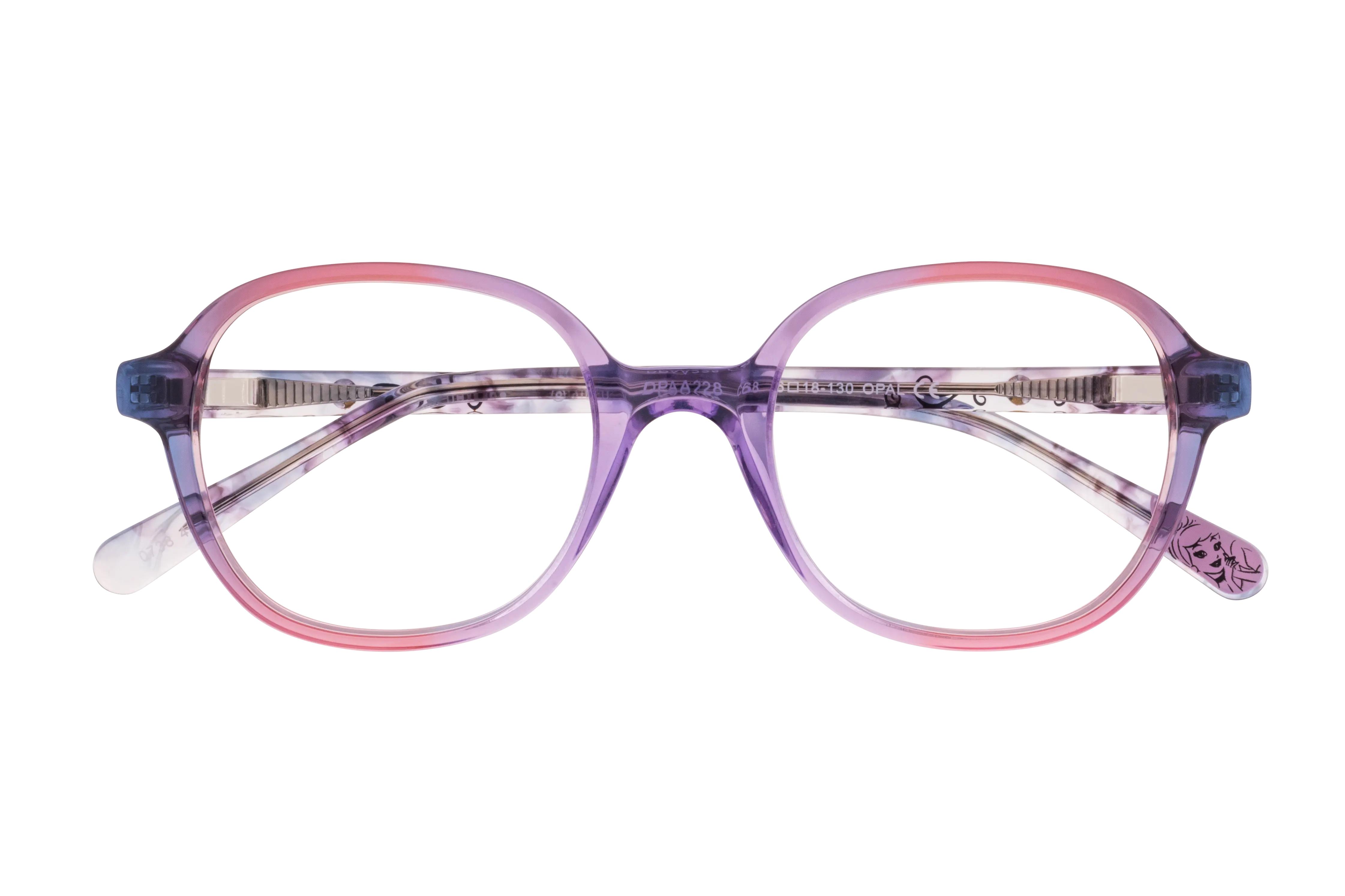 Lunettes de vue Disney Princesses  Violet Carré DPAA228C68 Face