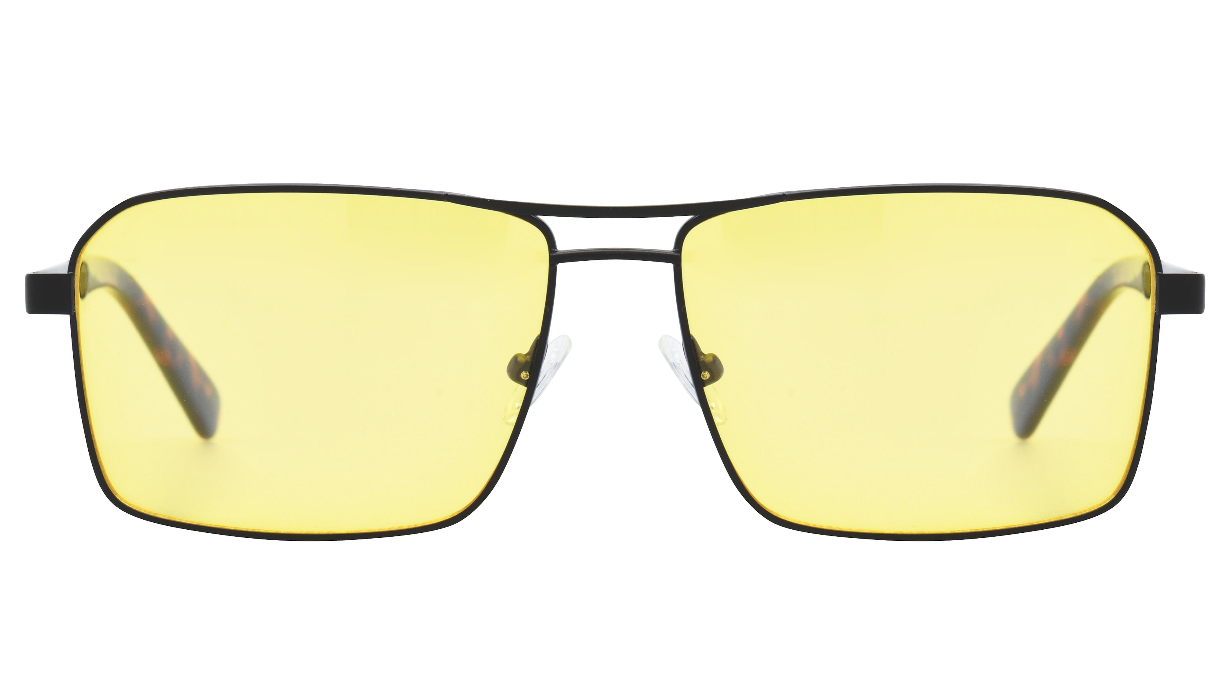 Lunettes de conduite Signature Krys Homme Noir Aviateur Skpap-N2103 Face
