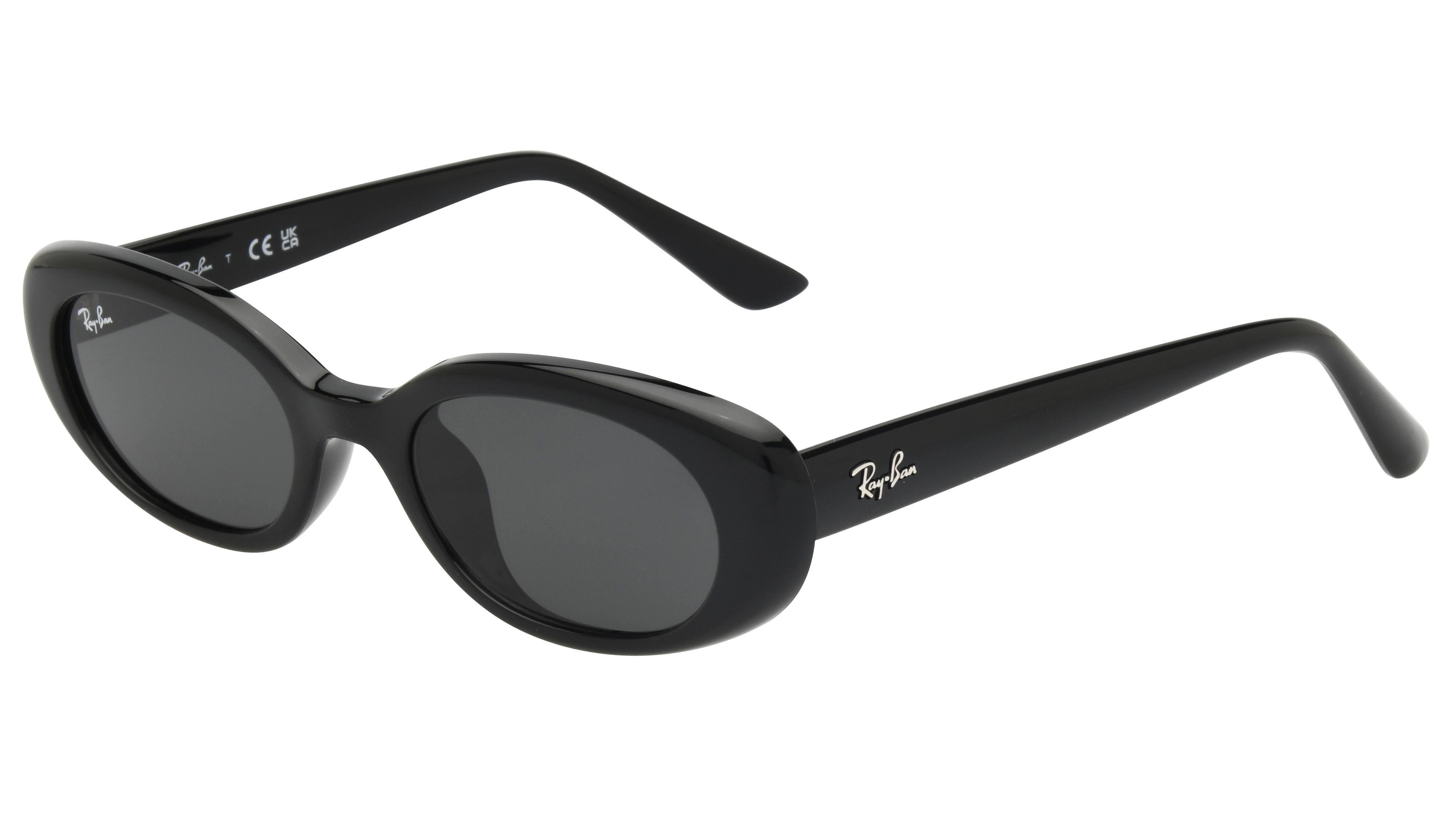Lunettes de soleil Ray-Ban Mixte Noir Ovale RB4441D Trois-Quart