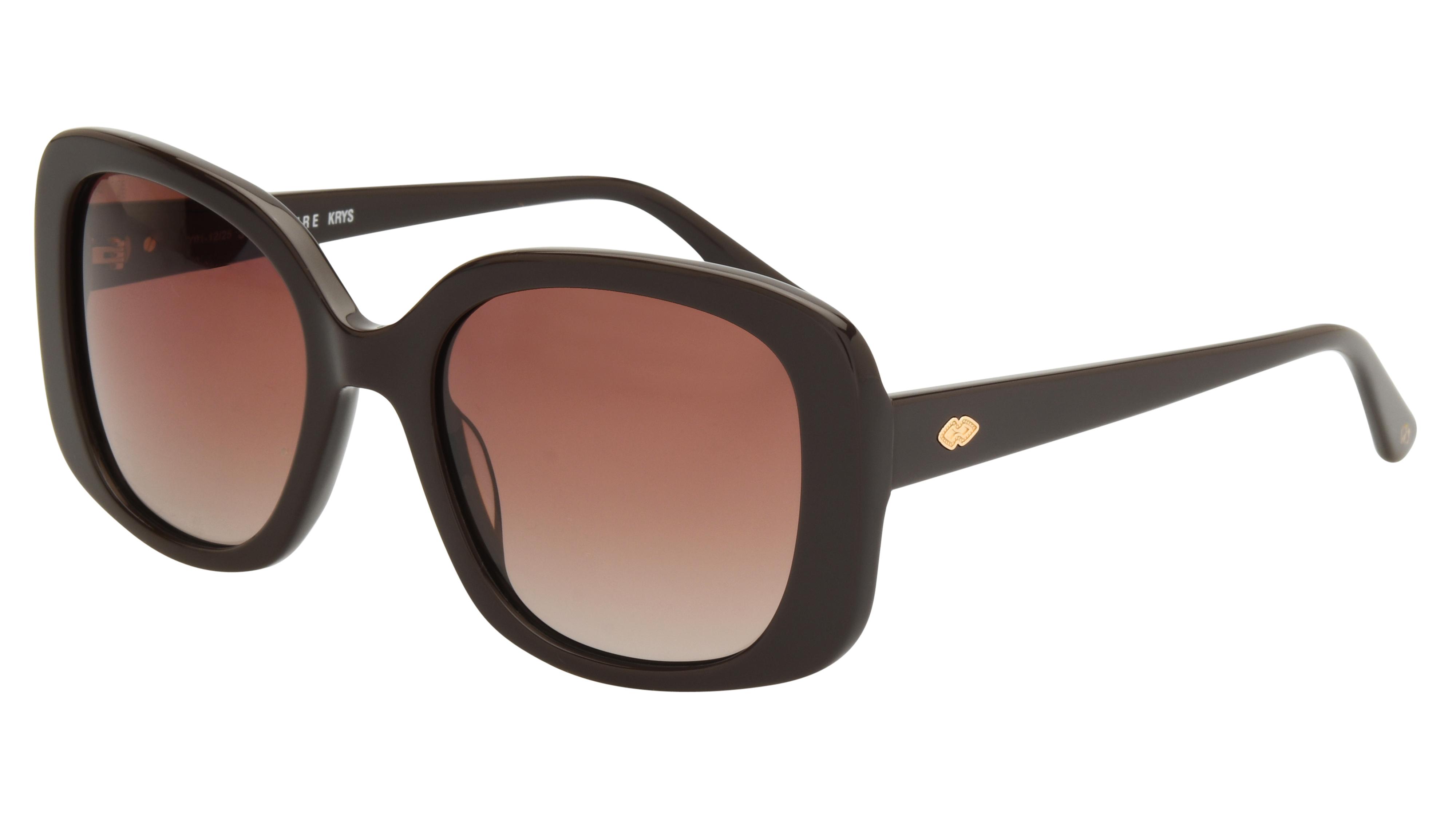 Lunettes de soleil Signature Krys Femme Marron Rectangle skj2610-d Trois-Quart