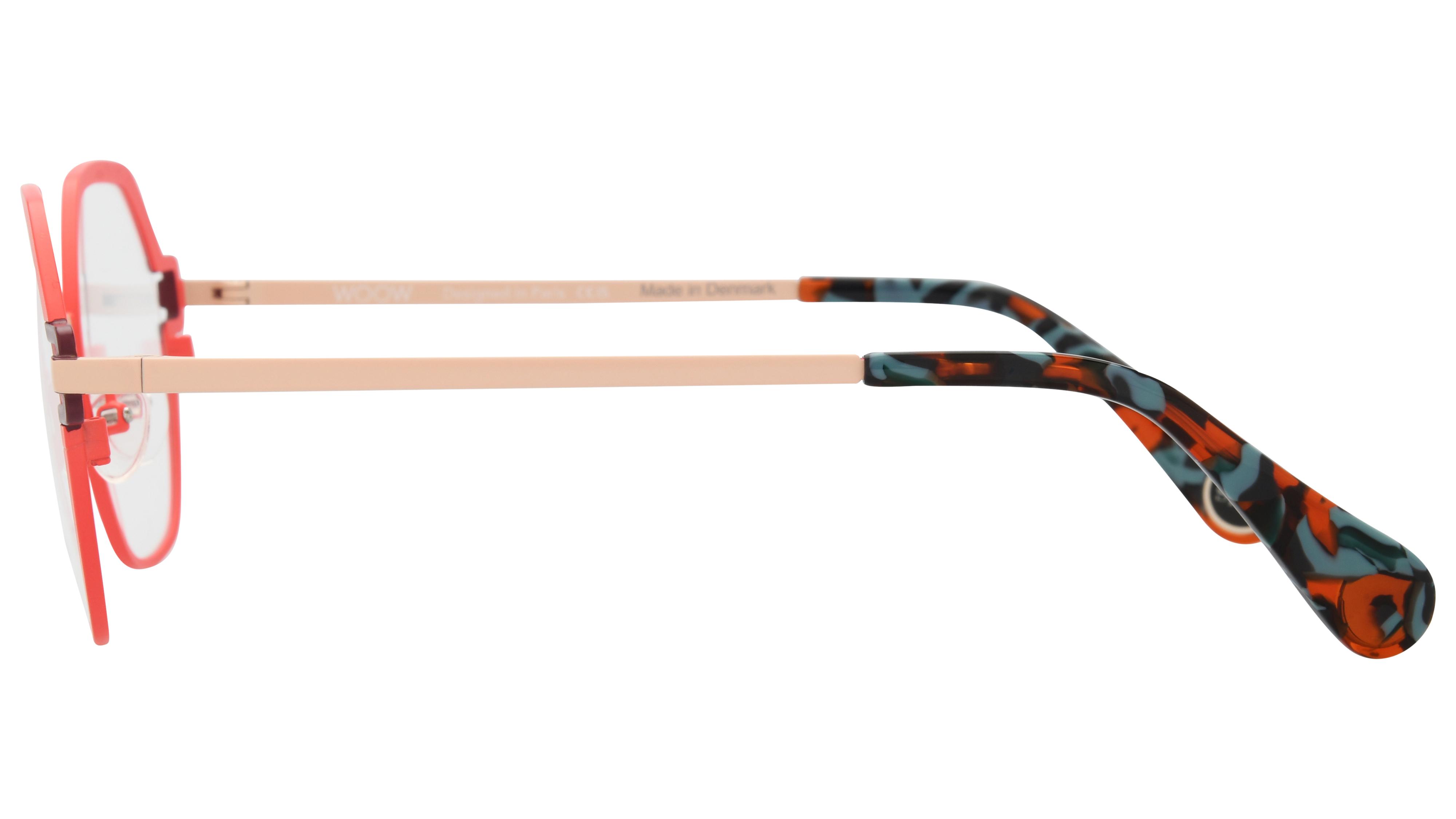 Lunettes de vue WOOW Femme Rouge Arrondie Team Gauche