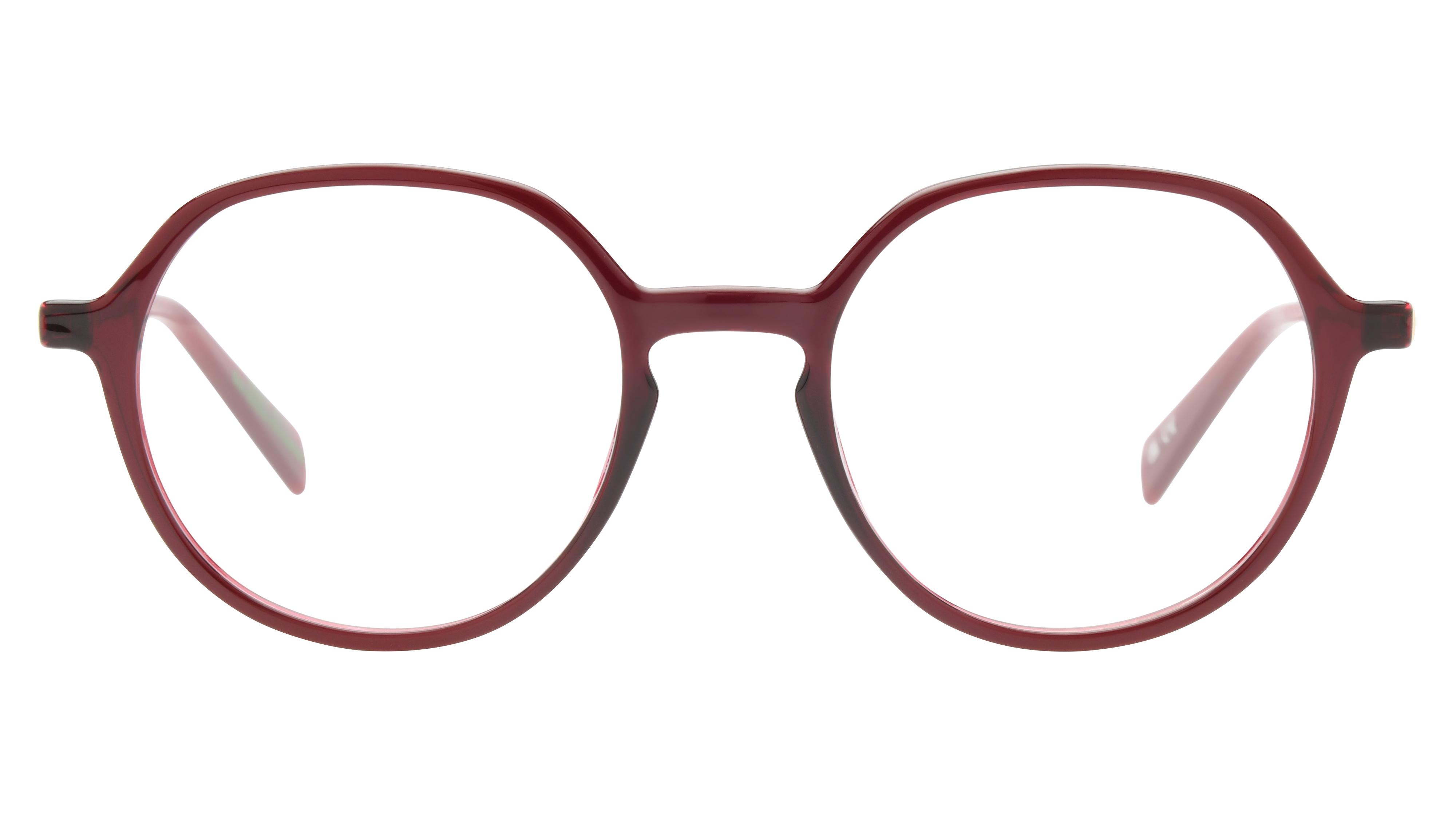Lunettes de vue Levi's Femme Rouge Ronde Lv1074 Face