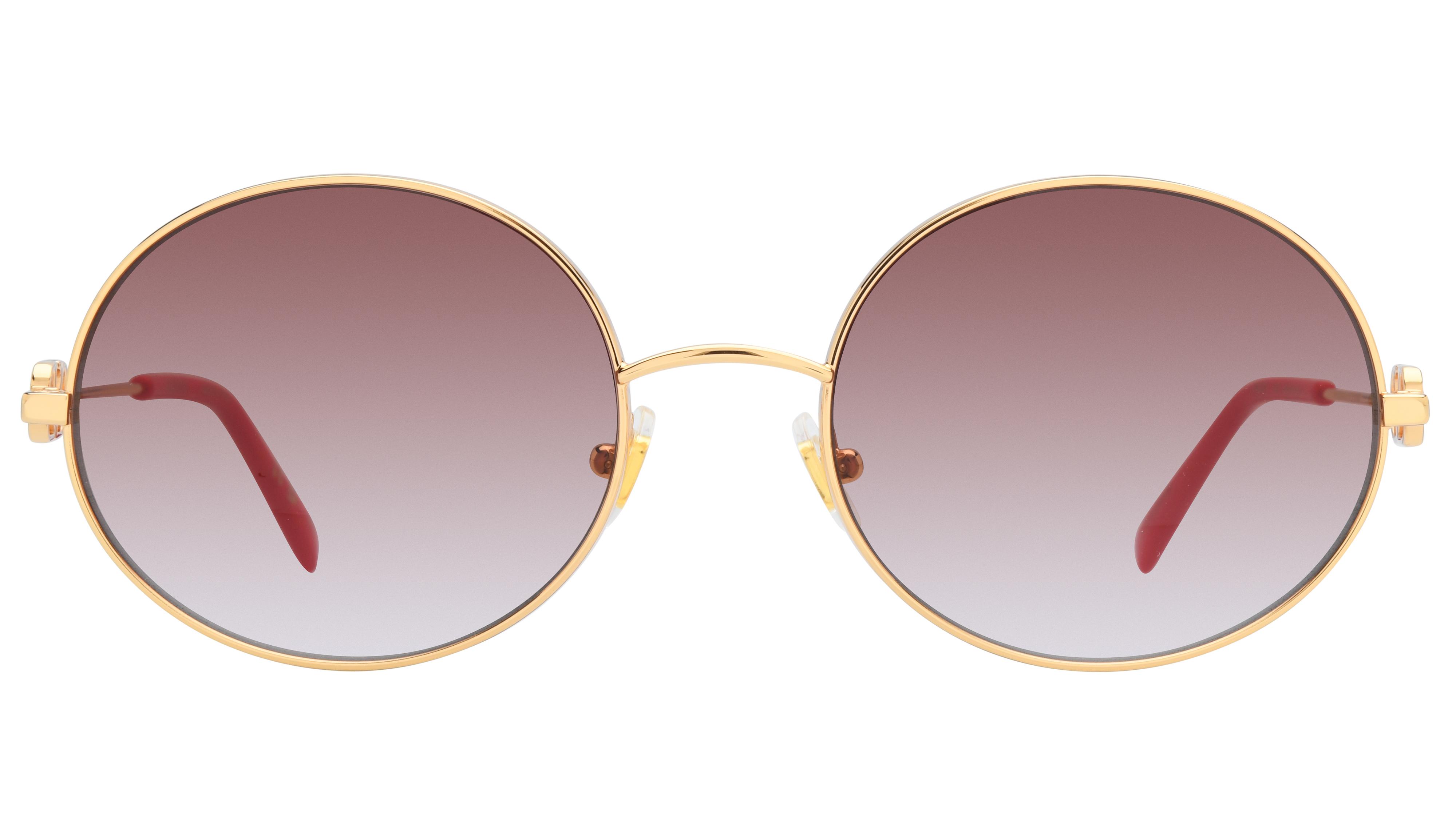 Lunettes de soleil Valentino Femme Or Ronde Vg0027S Face