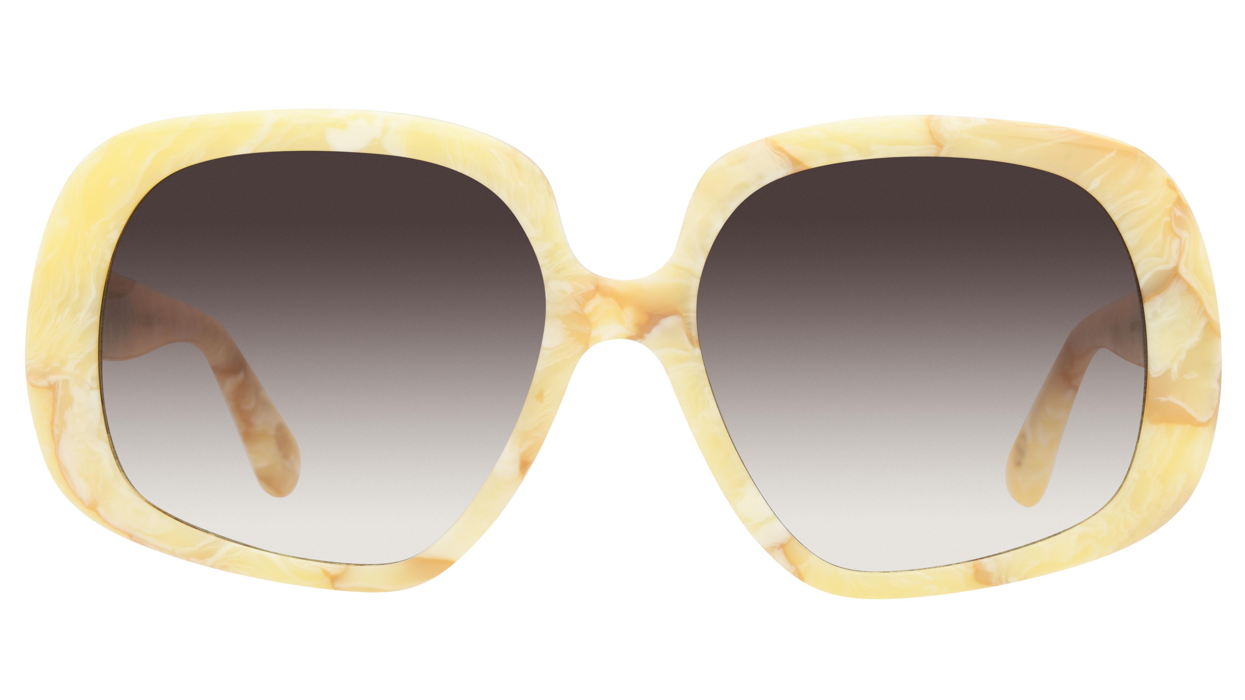 Lunettes de soleil Signature Krys Femme Écaille Oversize brigitte Face
