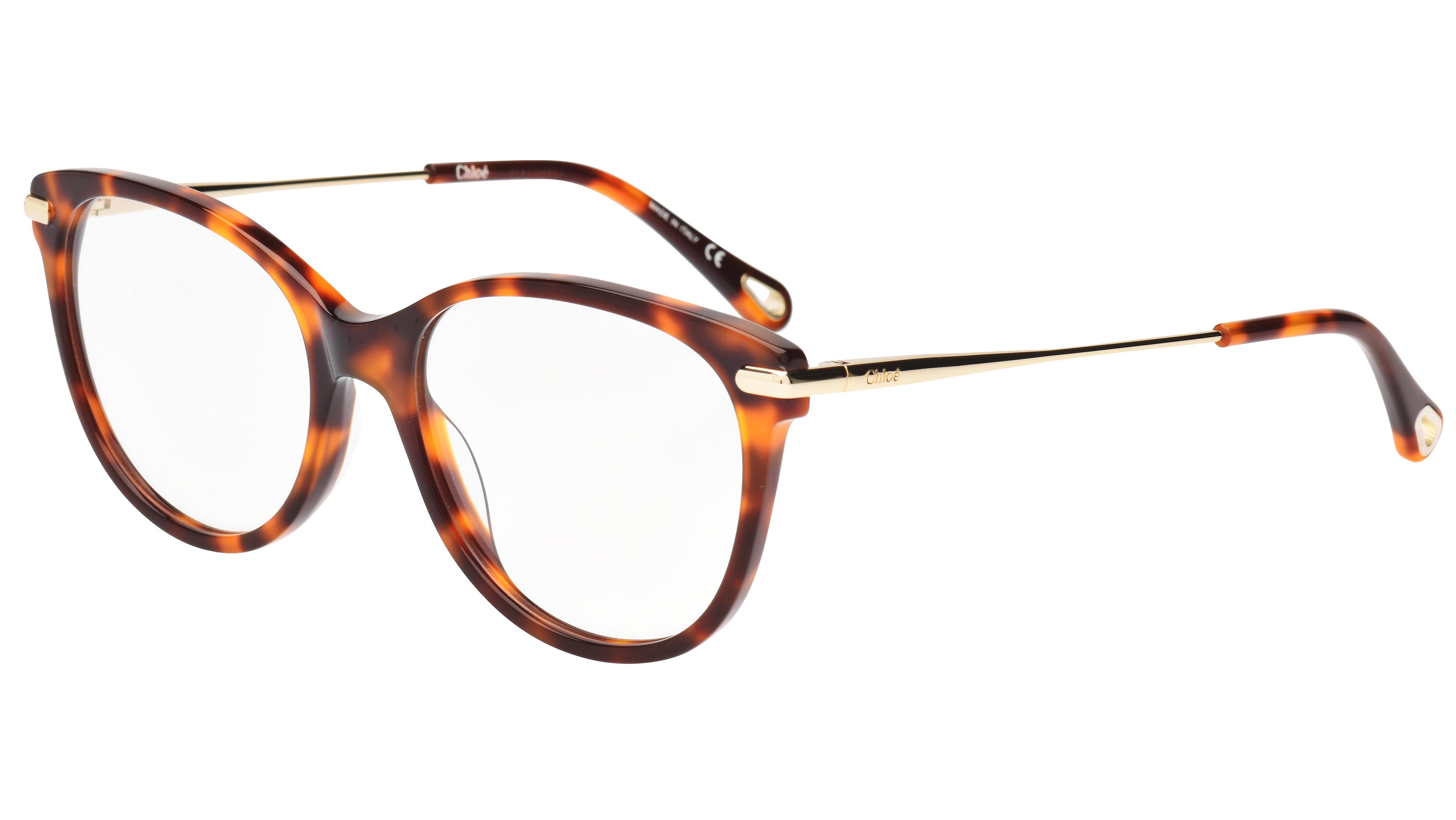Lunettes de vue Chloé Femme Écaille Papillon Ch0058O Trois-Quart