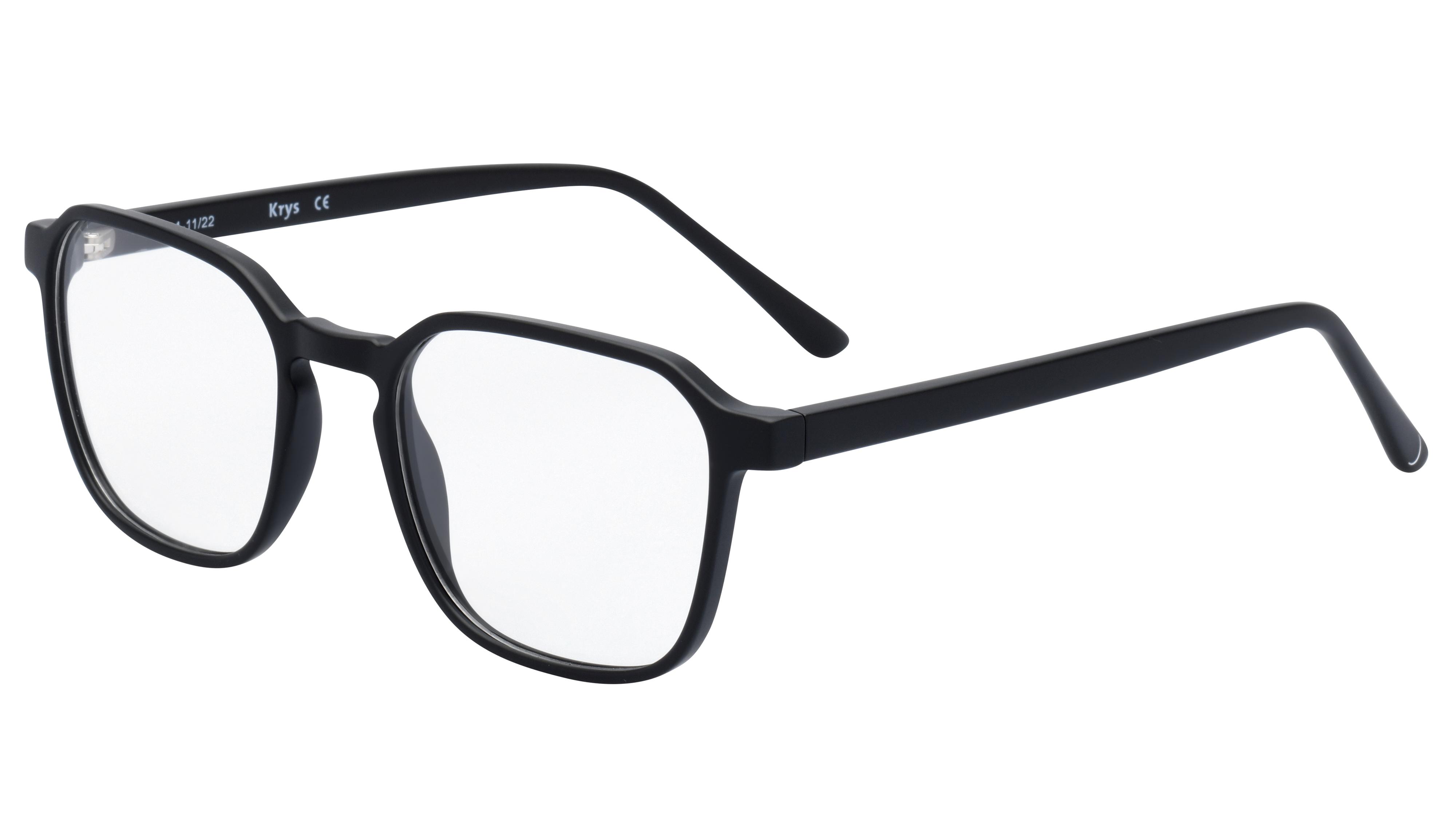 Lunettes de vue Signature Krys Homme Noir Carré Kor2303 Trois-Quart