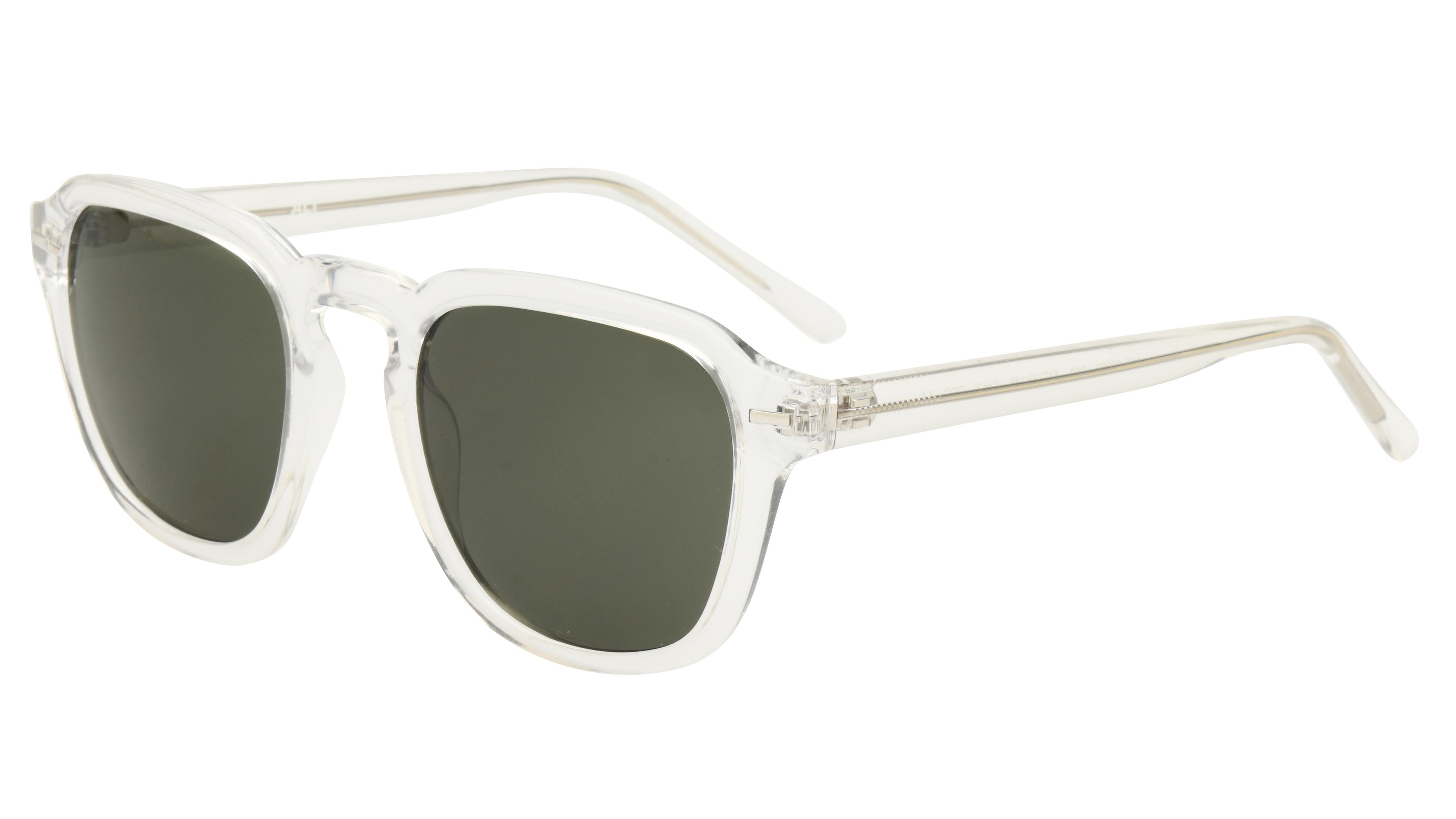 Lunettes de soleil Alternance Mixte Transparent Rectangle alt26202 Trois-Quart