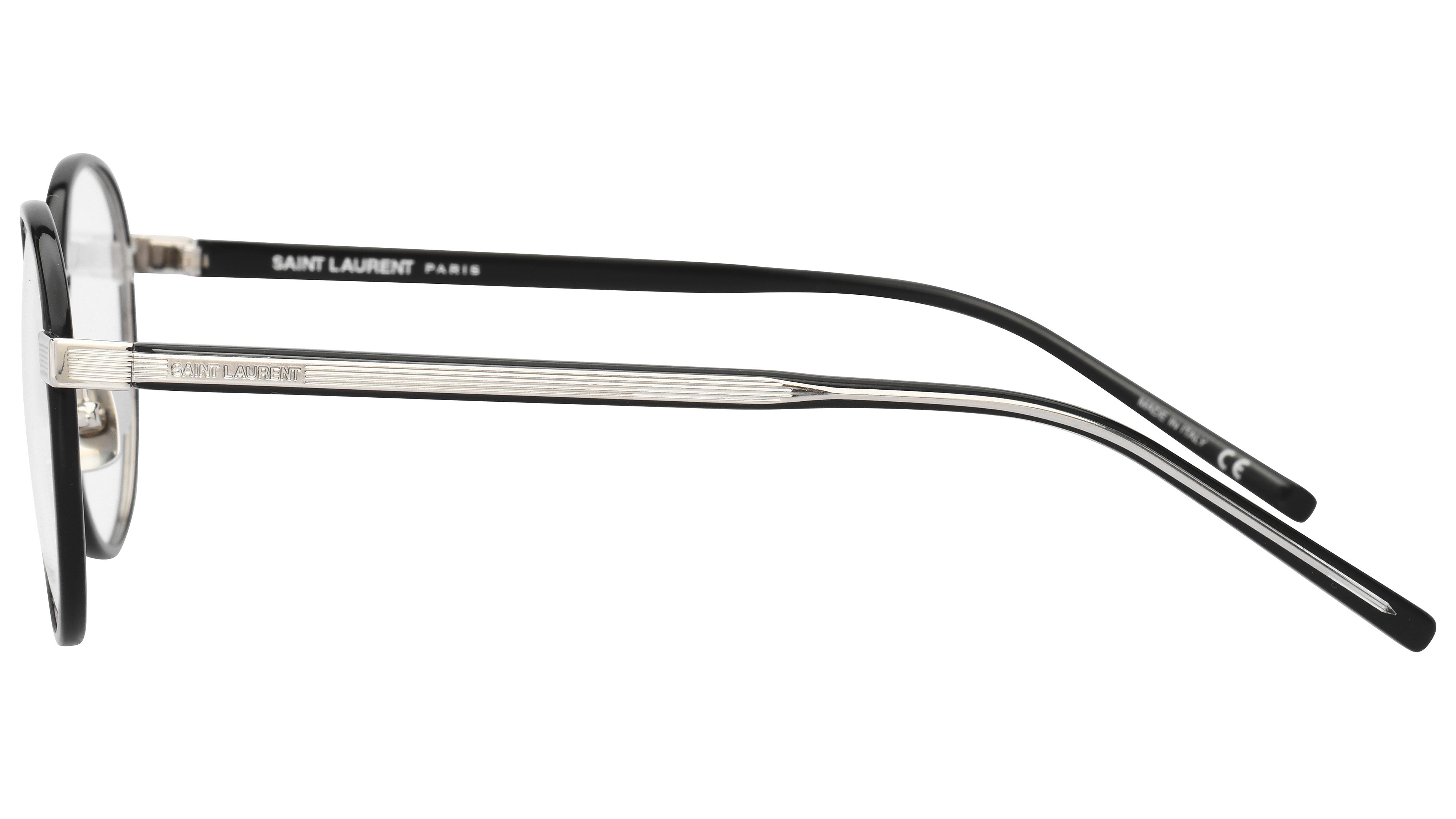 Lunettes de vue Saint Laurent Sl125 001 Noir Brillant Ronde Krys