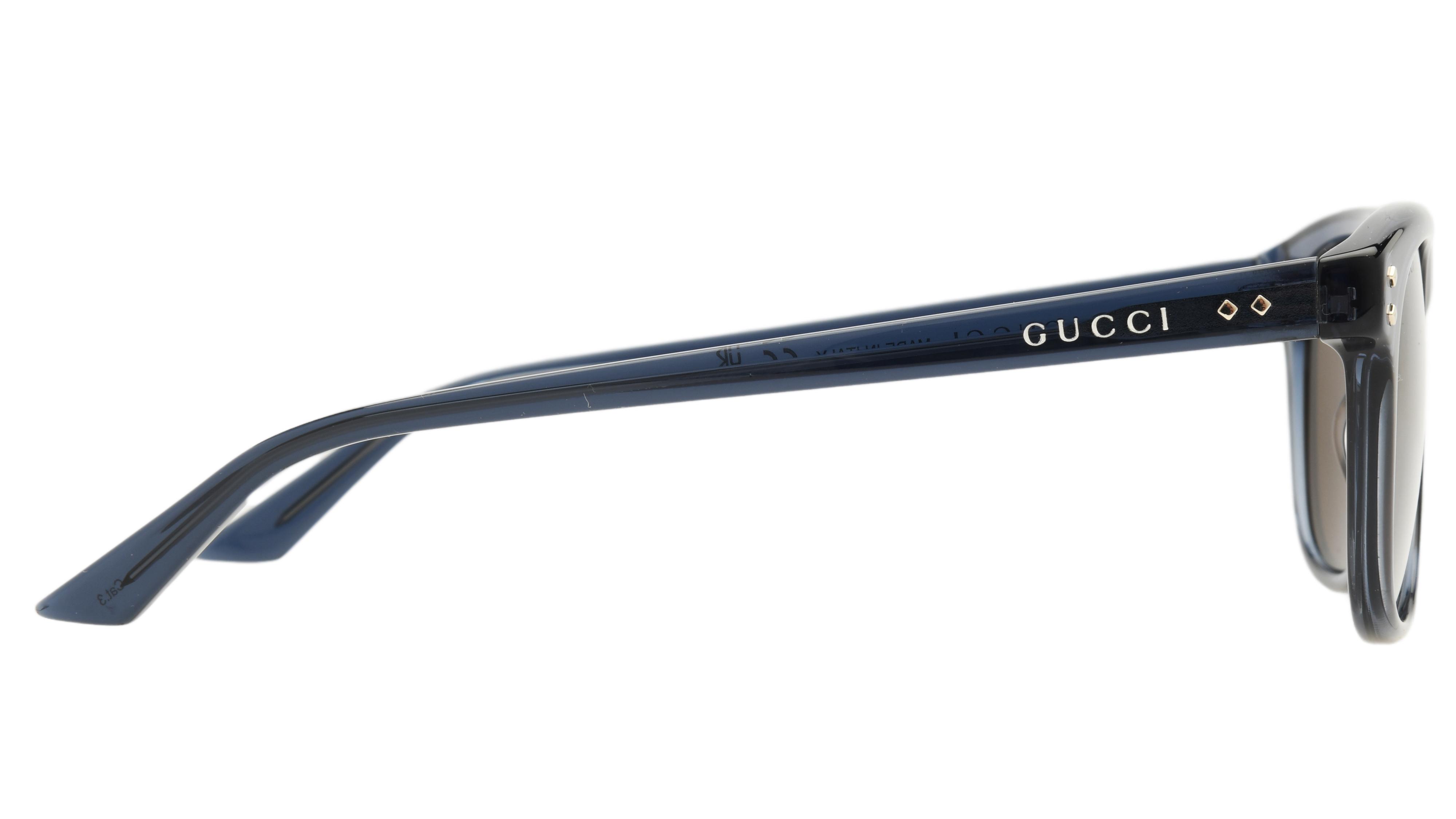 Lunettes de soleil Gucci Homme Bleu Rectangle GG1893S Droite