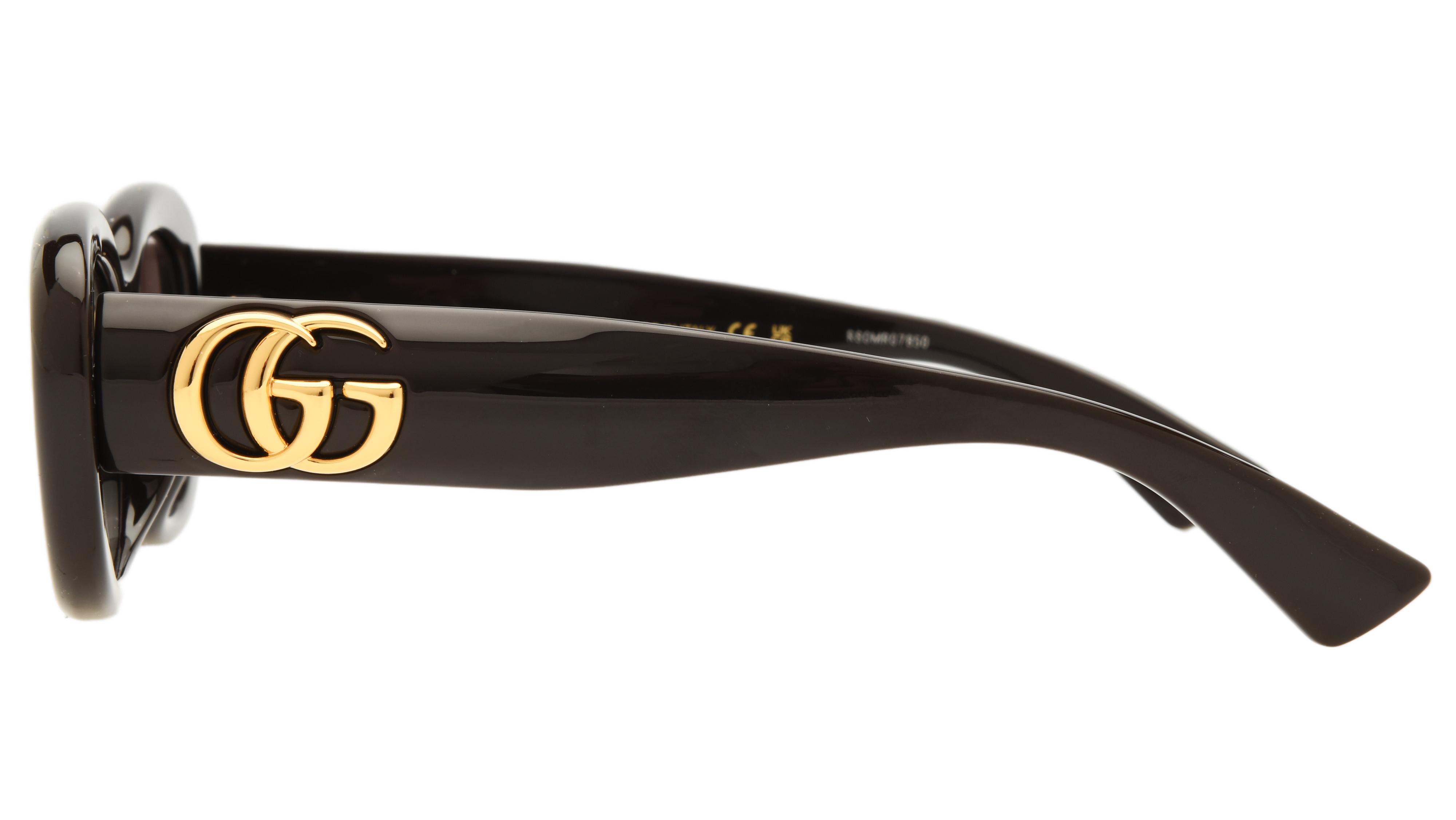 Lunettes de soleil Gucci Femme Marron Ronde GG1829SK Gauche