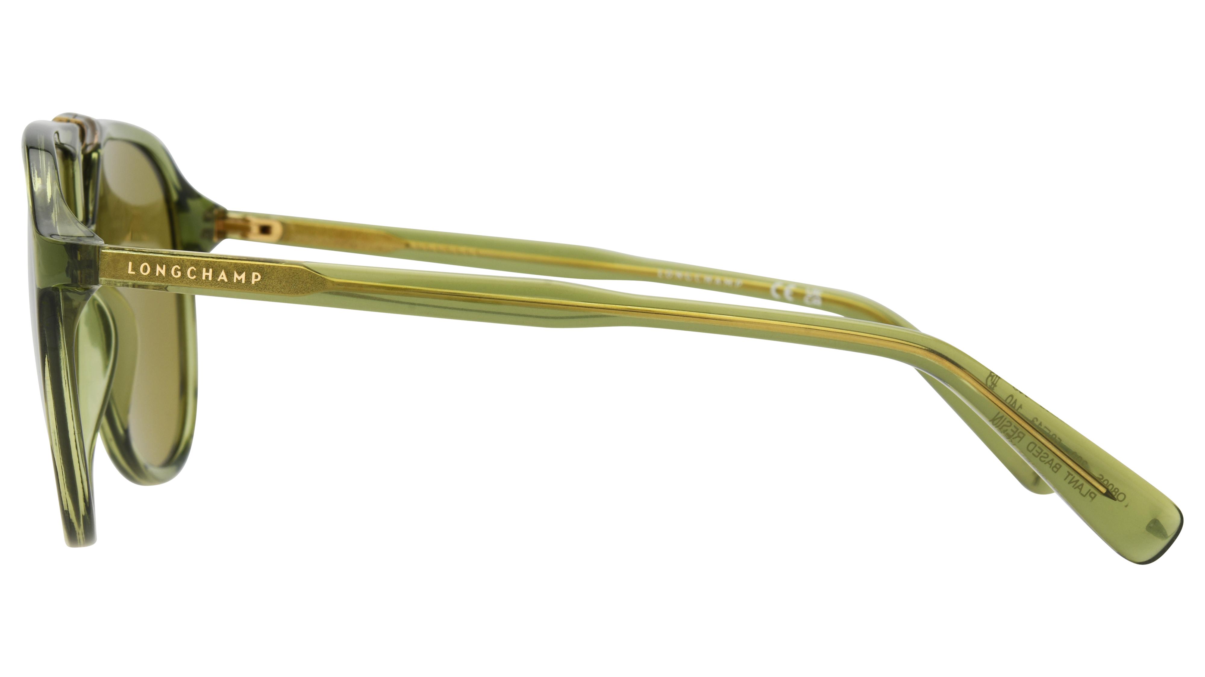 Lunettes de soleil Longchamp Femme Transparent Aviateur lo800s Gauche