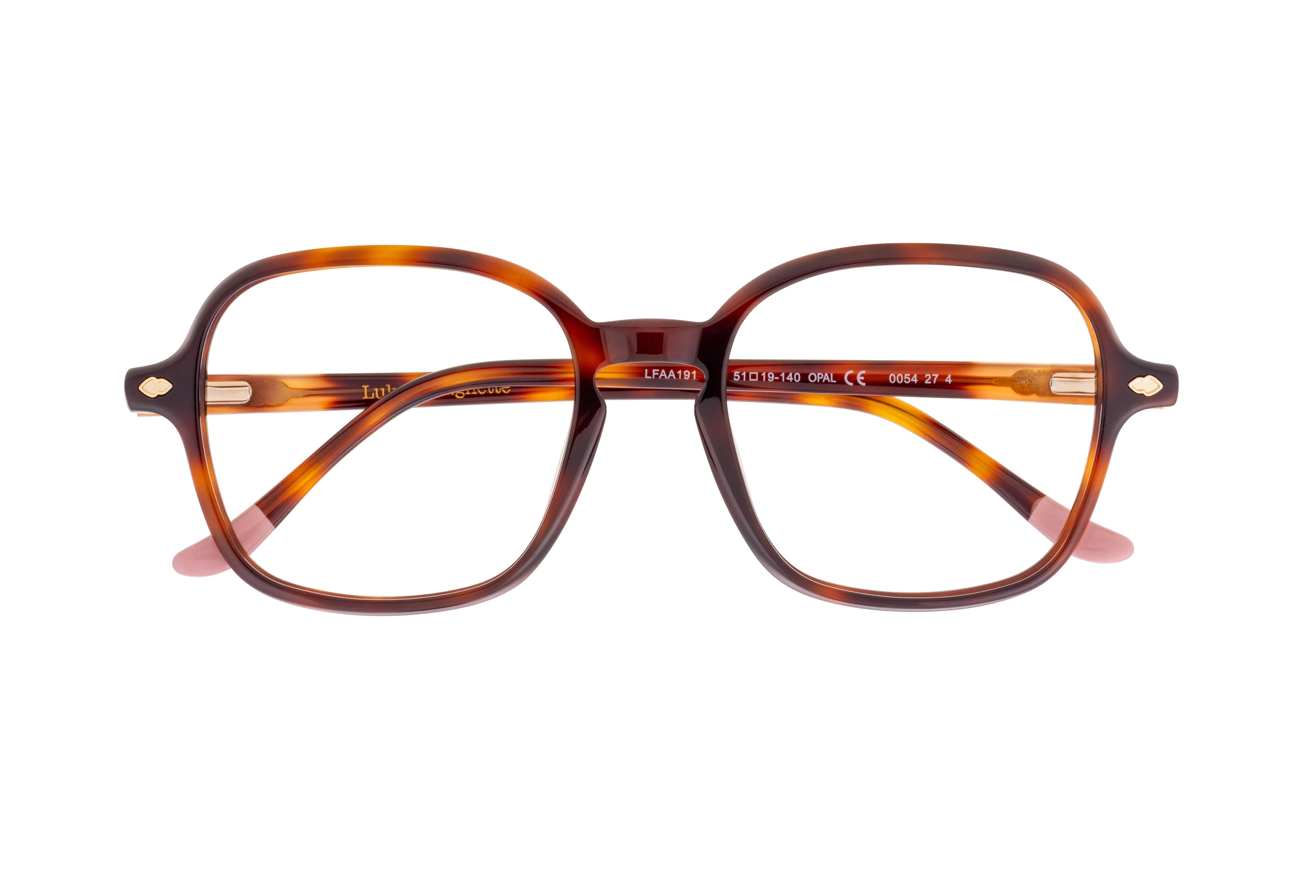 Lunettes de vue Lulu Castagnette  Écaille Carré LFAA191C59 Face
