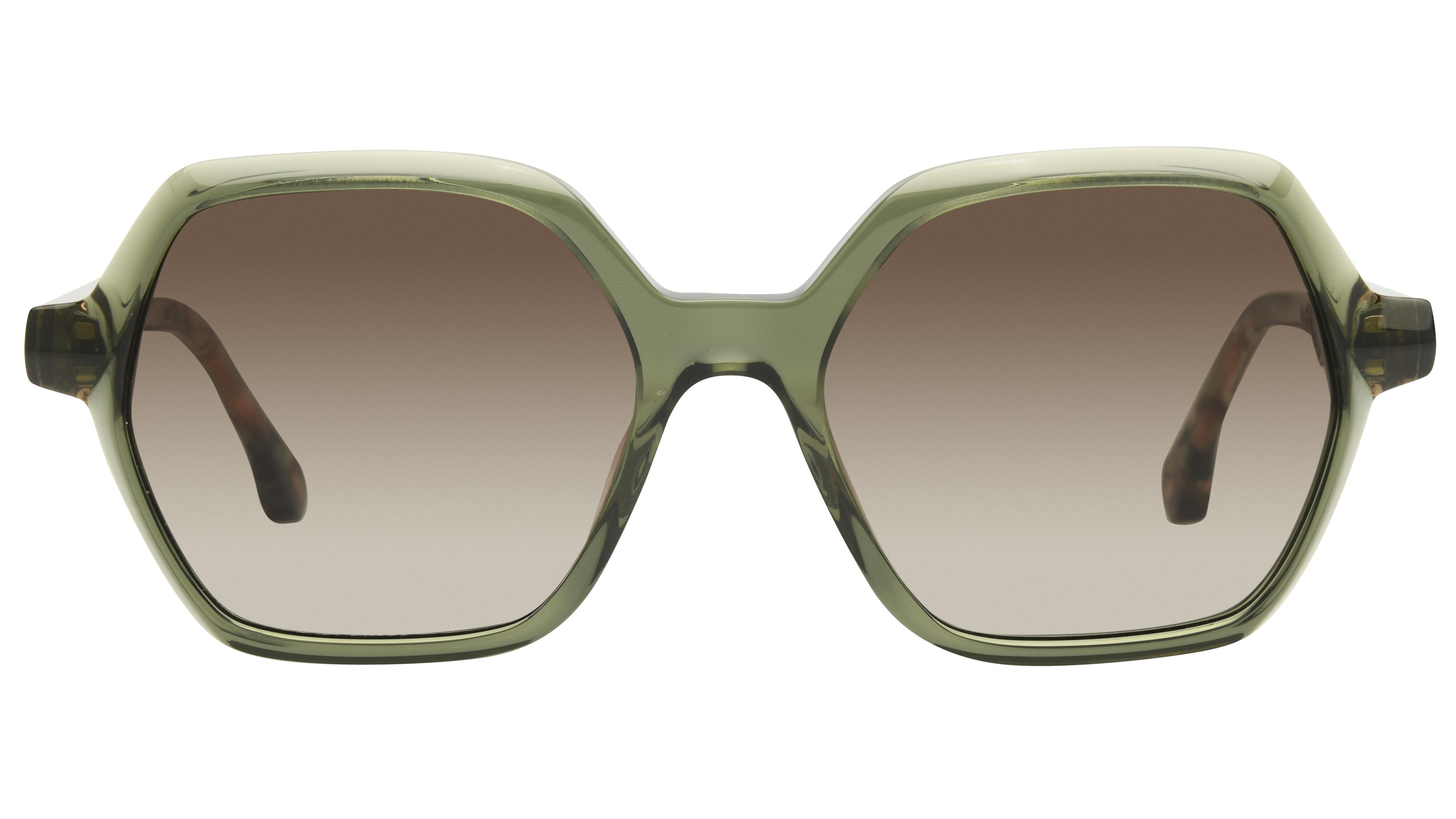 Lunettes de soleil ba&sh Femme Transparent Rectangle LIZBET Face