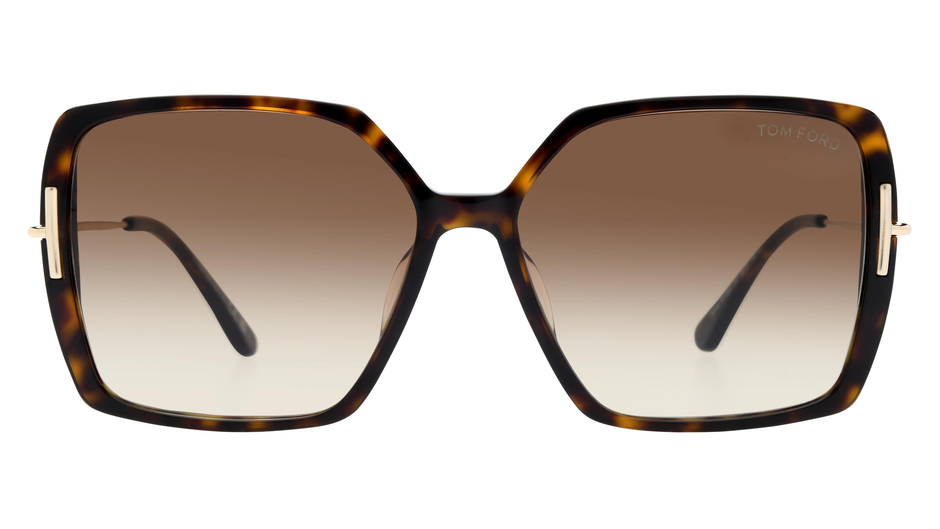 Lunettes de soleil Tom Ford Femme Écaille Papillon Ft1039 Face