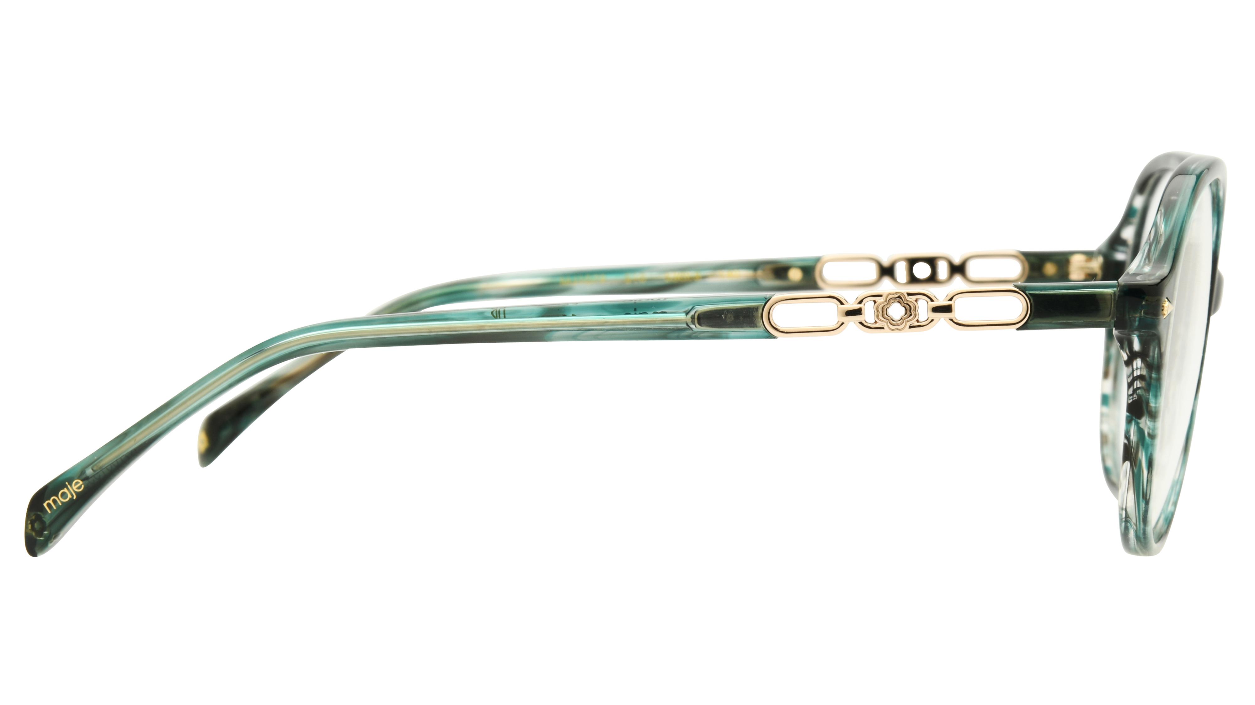Lunettes de vue Maje Femme Vert Ovale mj1079 Droite