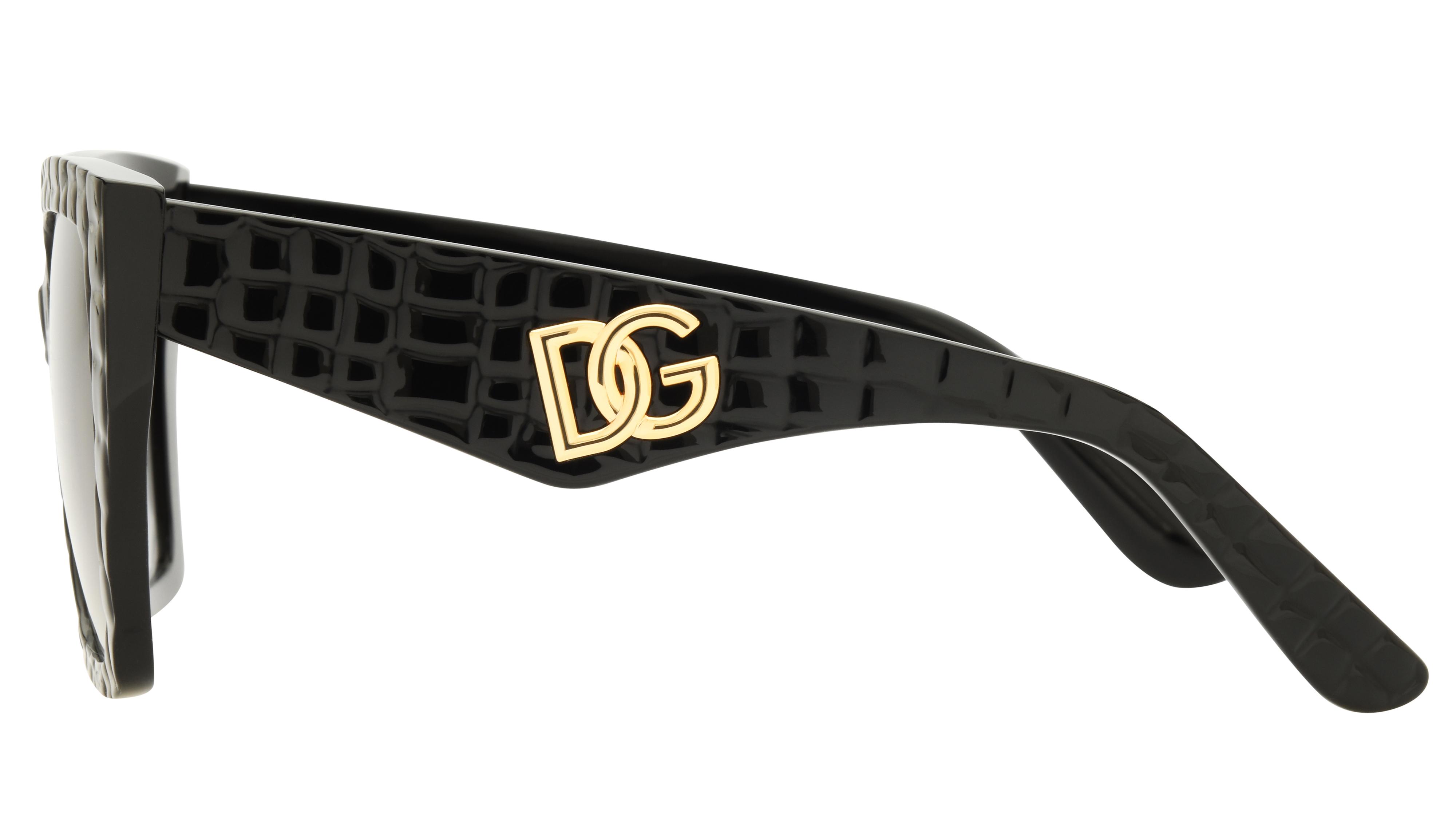 Lunettes de soleil Dolce&Gabbana Femme Noir Carré DG4438 Gauche