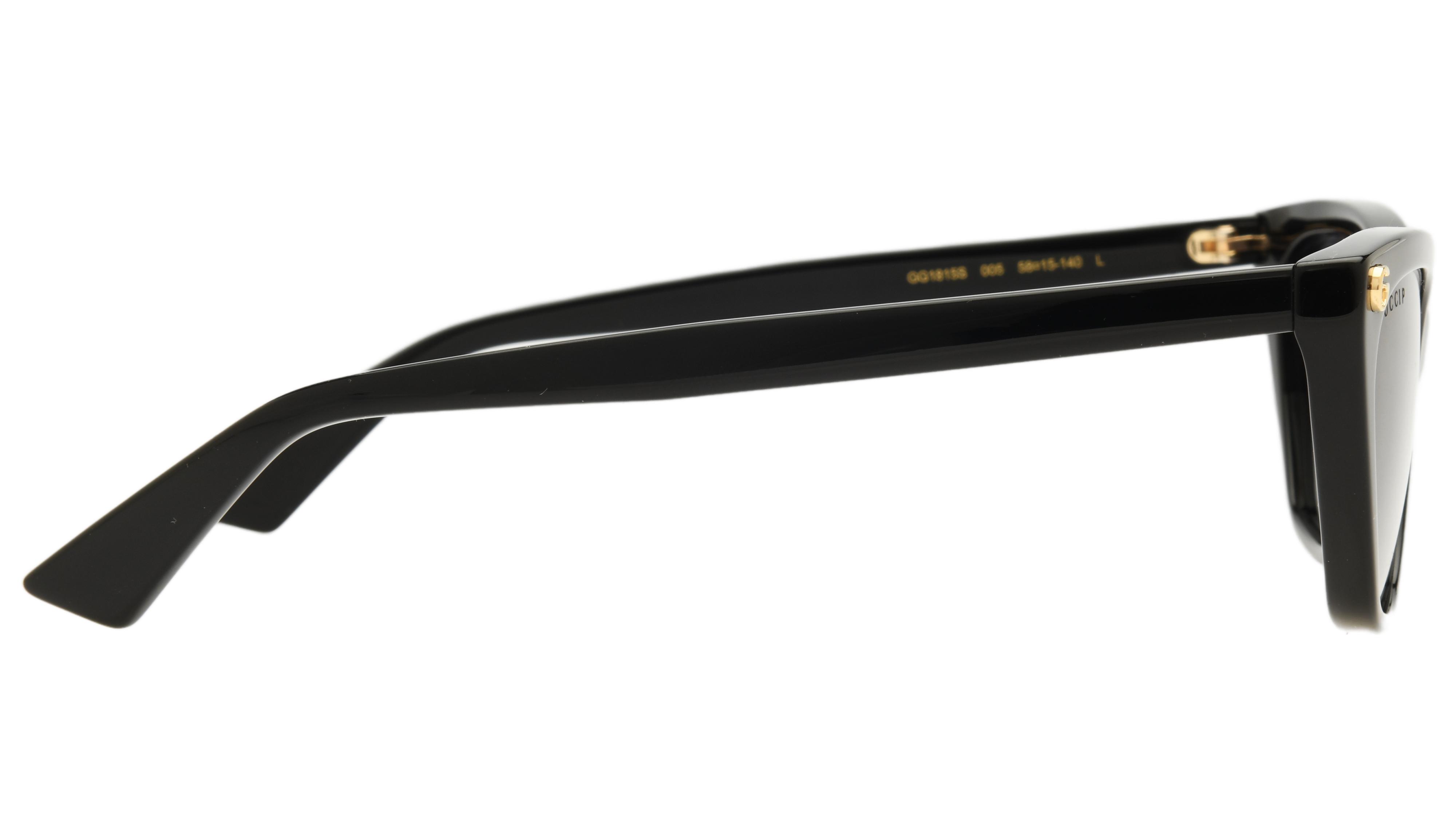 Lunettes de soleil Gucci Femme Noir Papillon GG1815S Droite