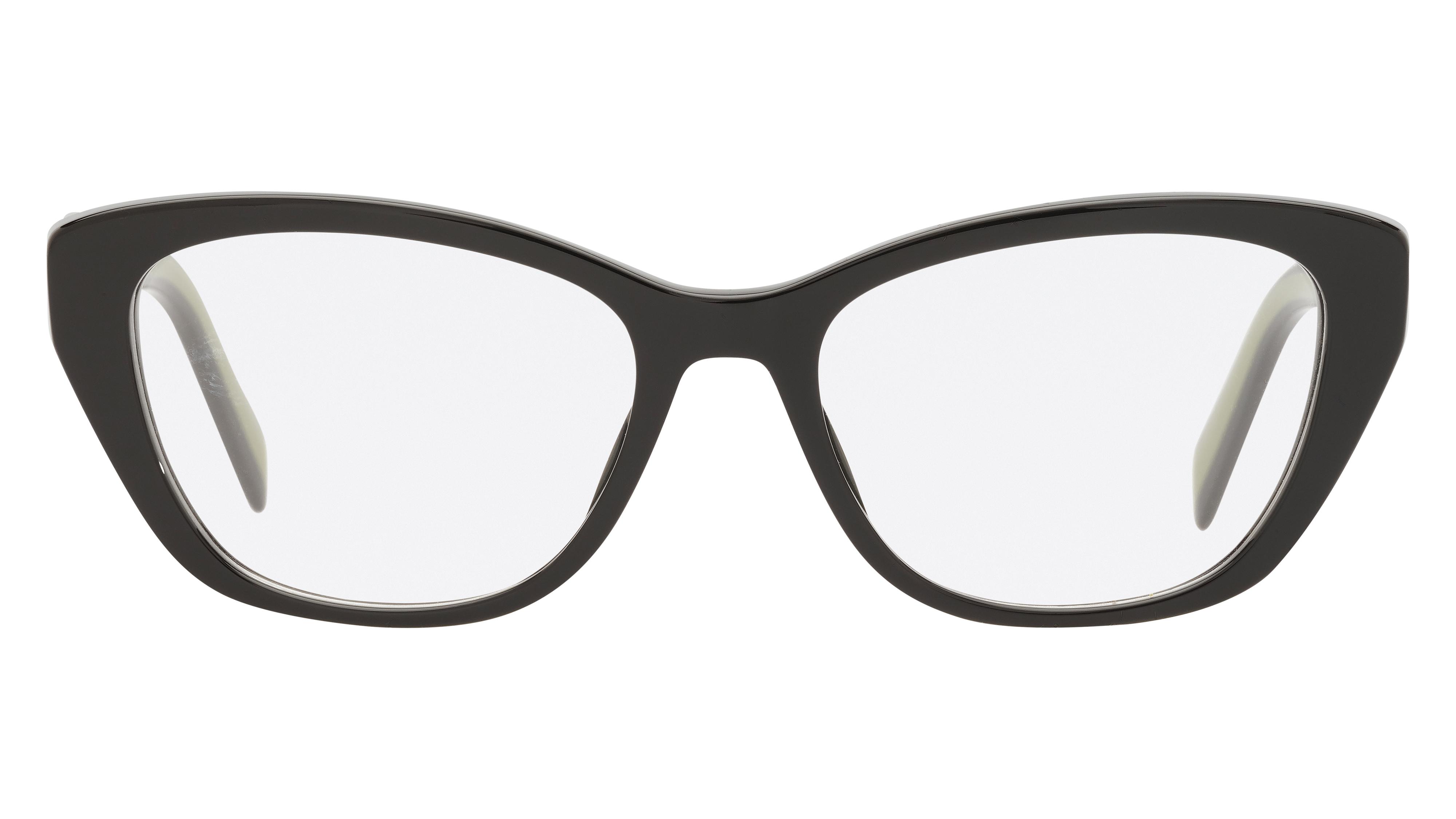 Lunettes de vue Prada Femme Noir Papillon pr19wv Face