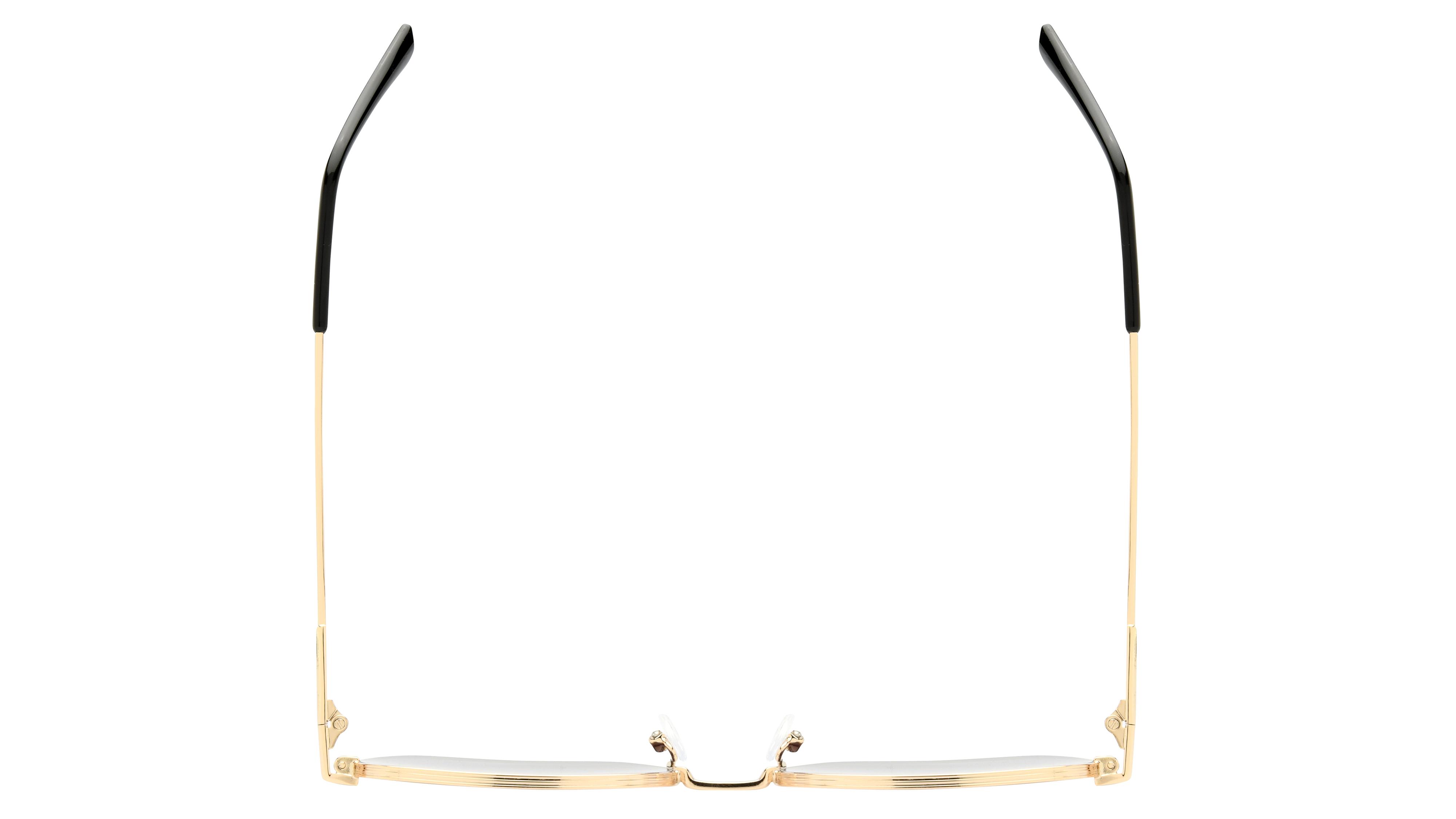 Lunettes de soleil Signature Krys Femme Or Carré Skj2508-A Dessus