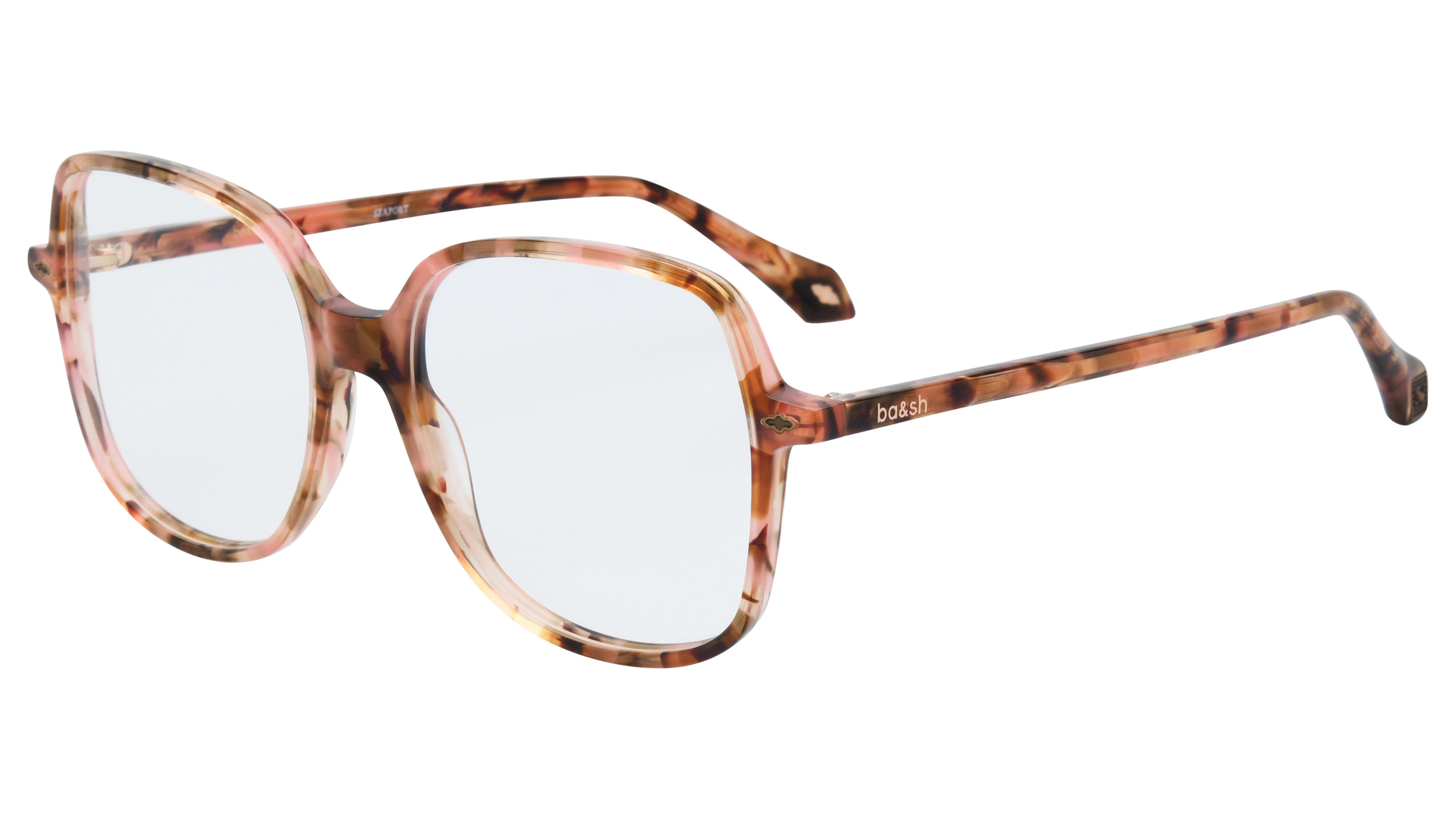 Lunettes de vue ba&sh Femme Écaille Carré ba1110 Trois-Quart