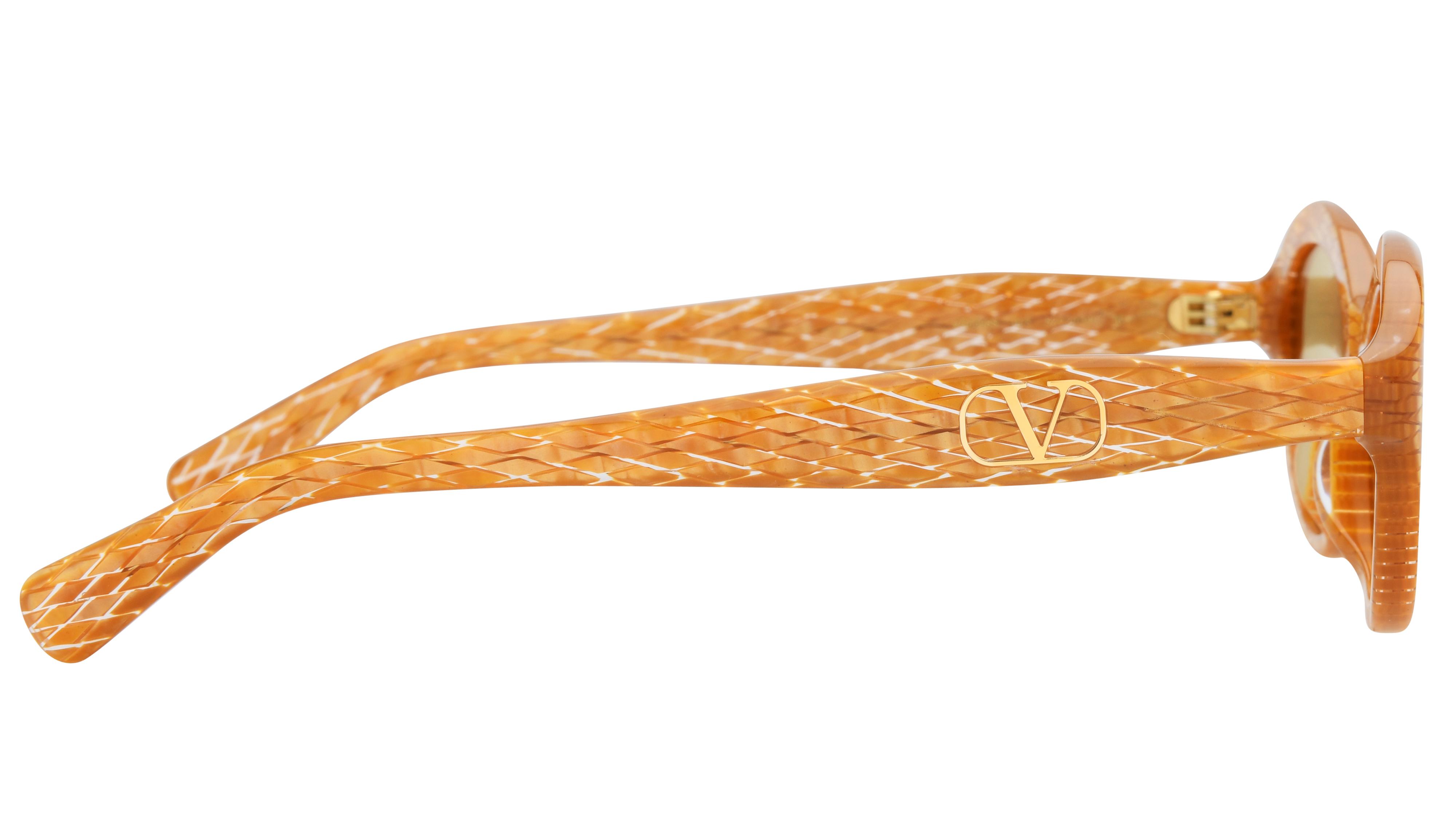 Lunettes de soleil Valentino Femme Or Ovale Vg0008S Droite