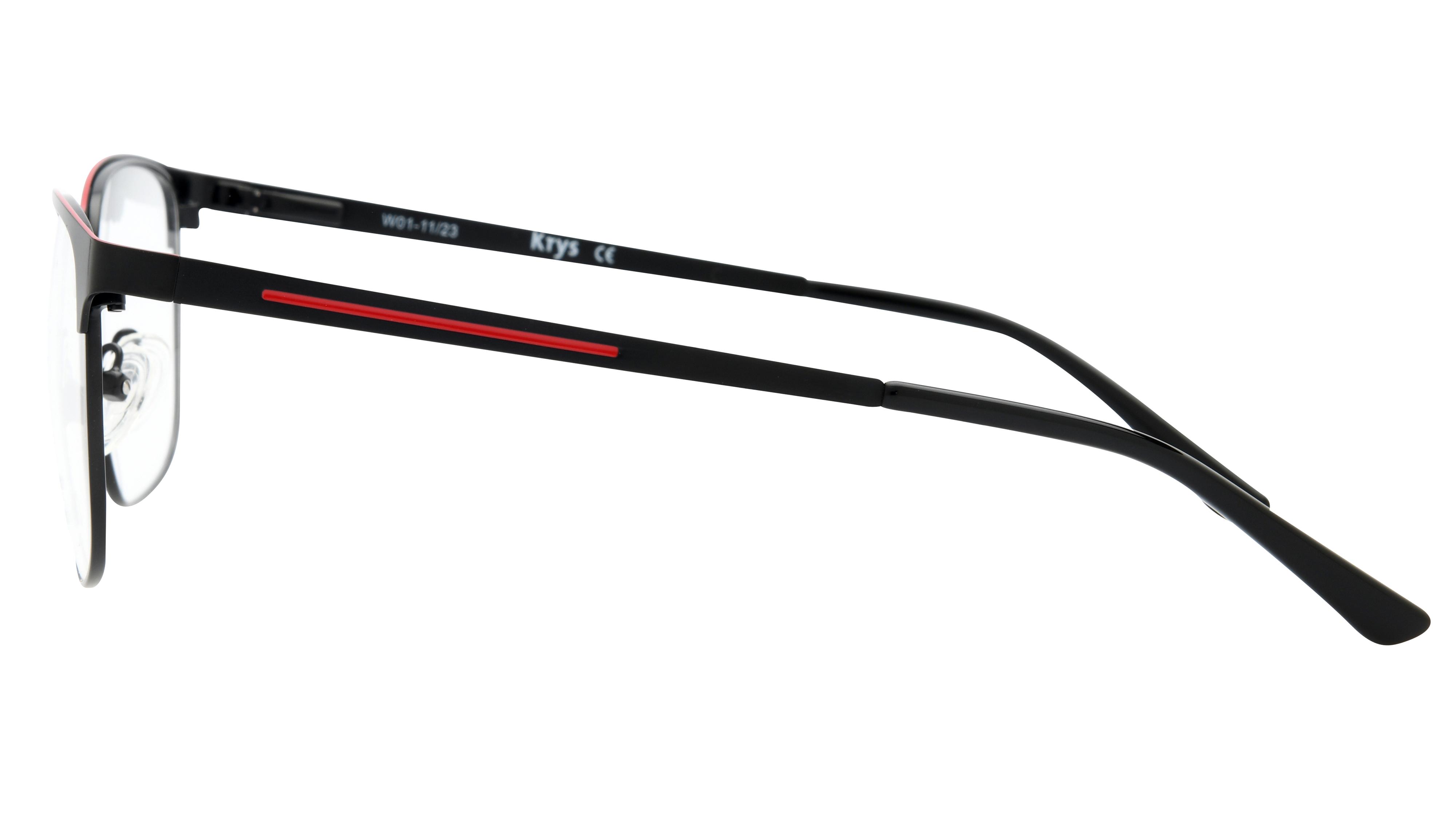 Lunettes de vue Signature Krys Homme Gris Rectangle Kor2407 Gauche