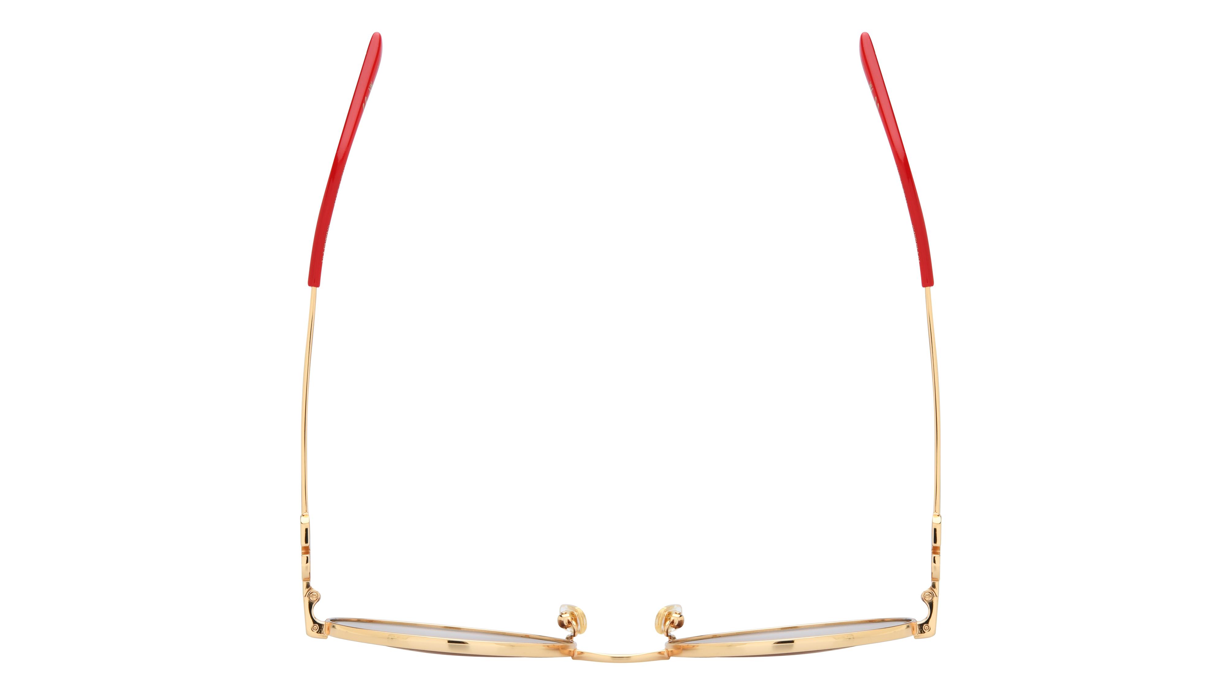 Lunettes de soleil Valentino Femme Or Ronde Vg0027S Dessus