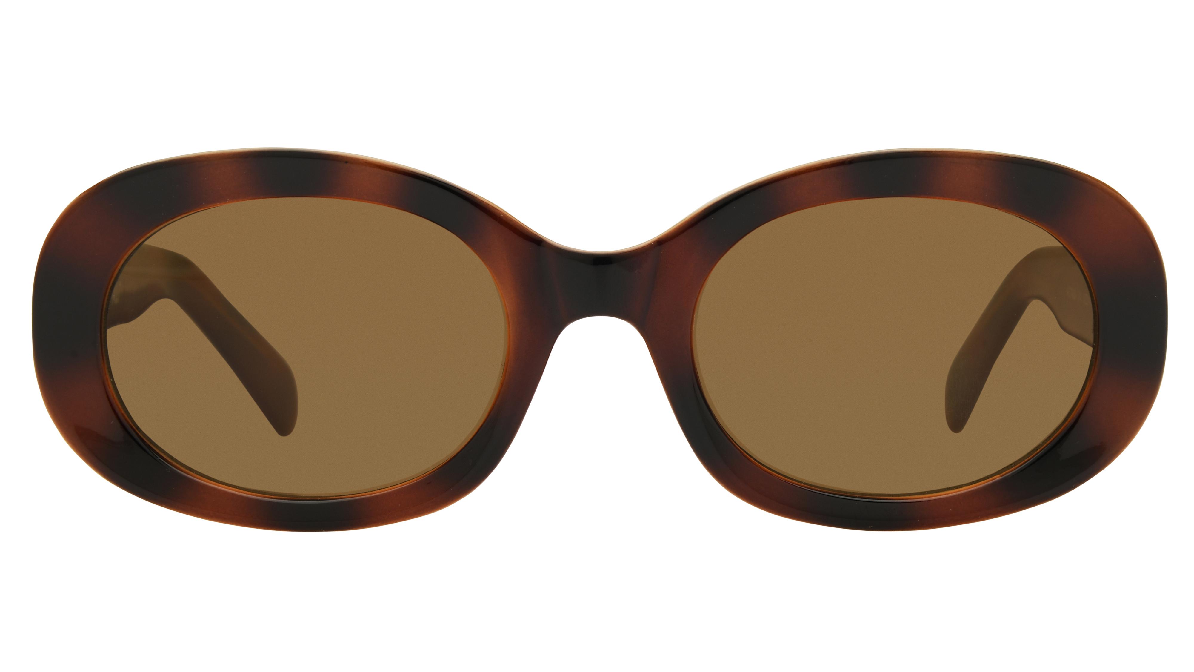 Lunettes de soleil Alternance Femme Marron Ovale alt24204 Face