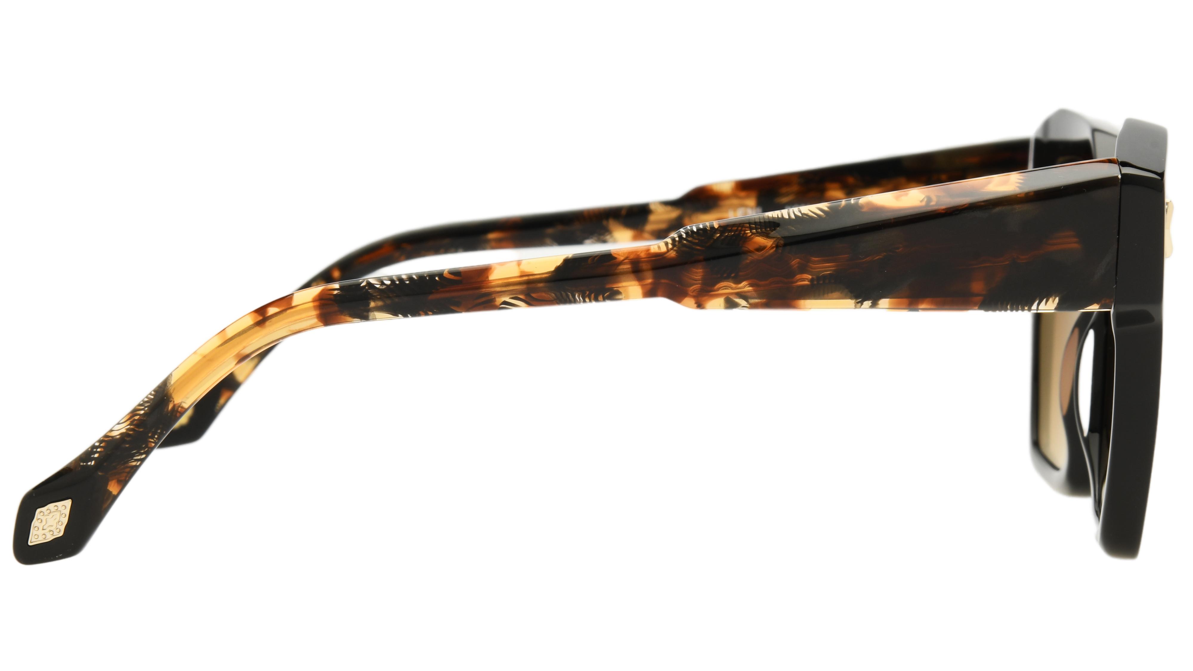 Lunettes de soleil ba&sh Femme Noir Carré LENI Droite