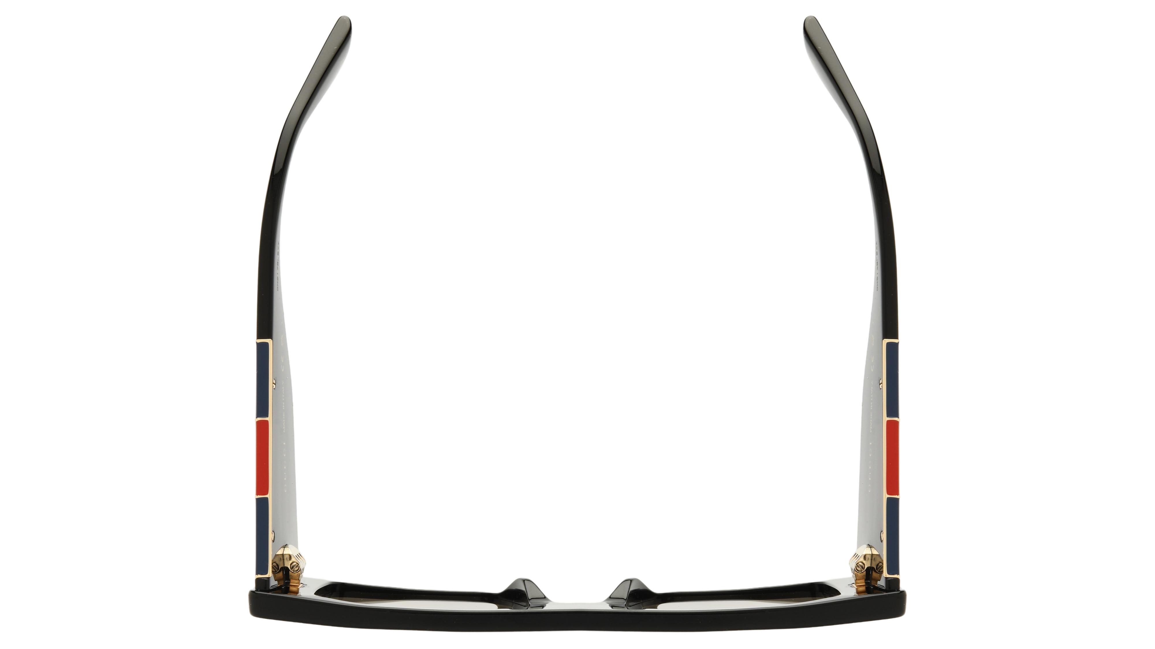 Lunettes de soleil Gucci Homme Noir Rectangle GG1888S Dessus