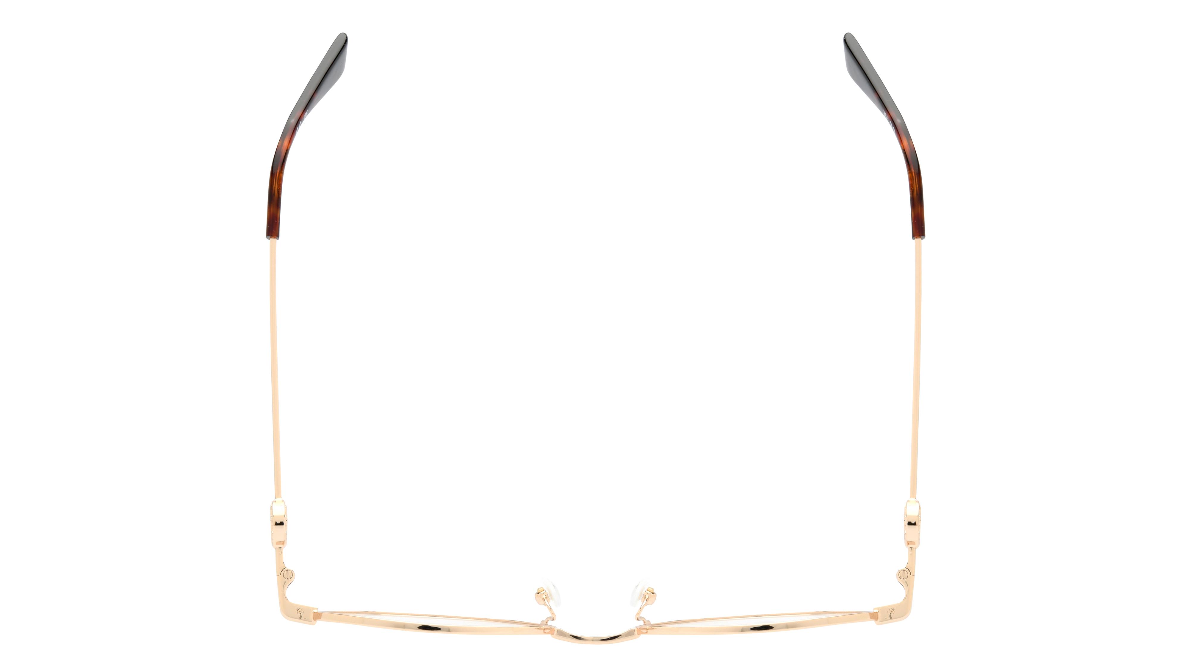 Lunettes de vue Longchamp Femme Or Ronde Lo2165 Dessus