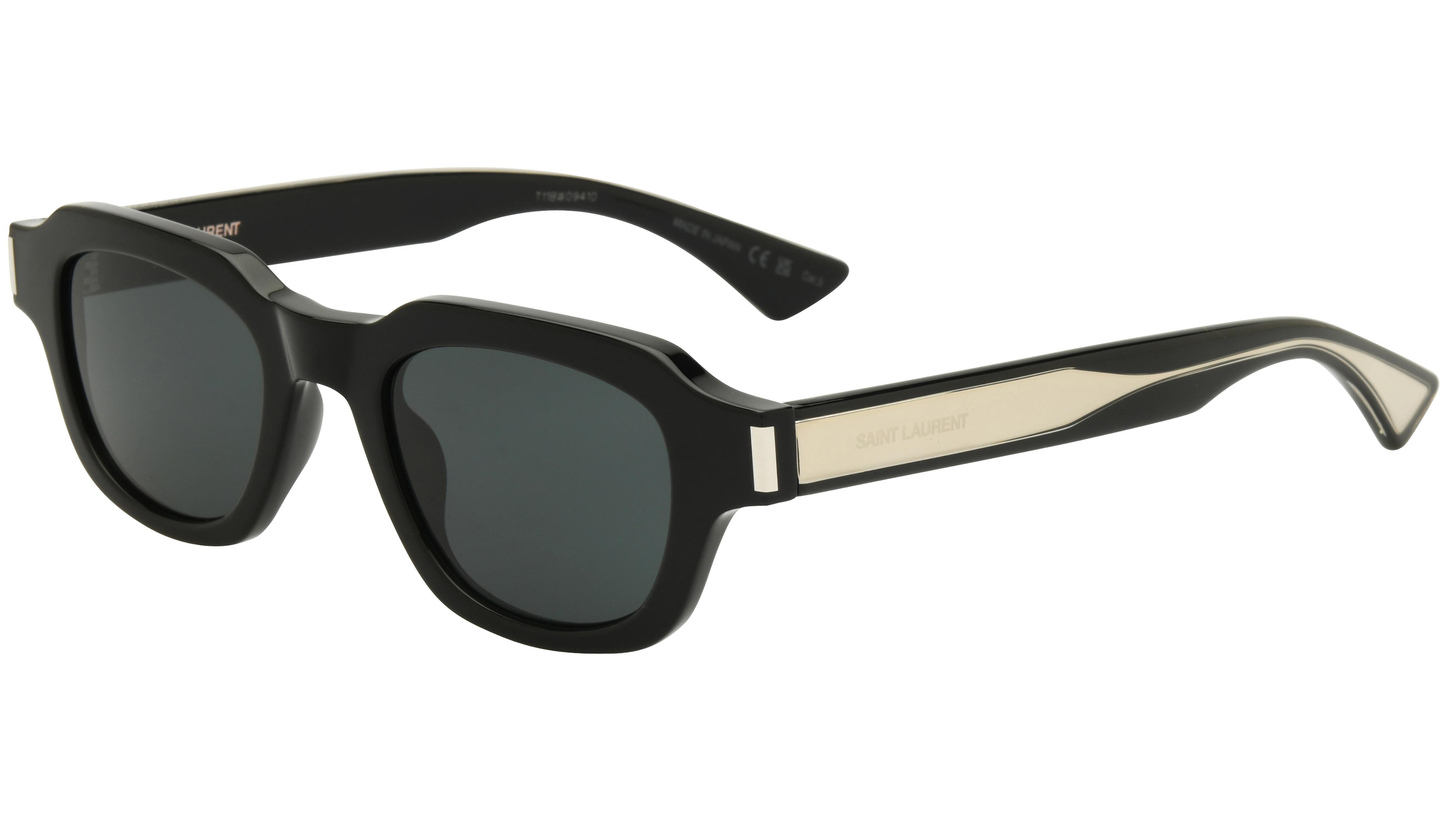 Lunettes de soleil Saint Laurent Mixte Noir Pantos sl791 Trois-Quart