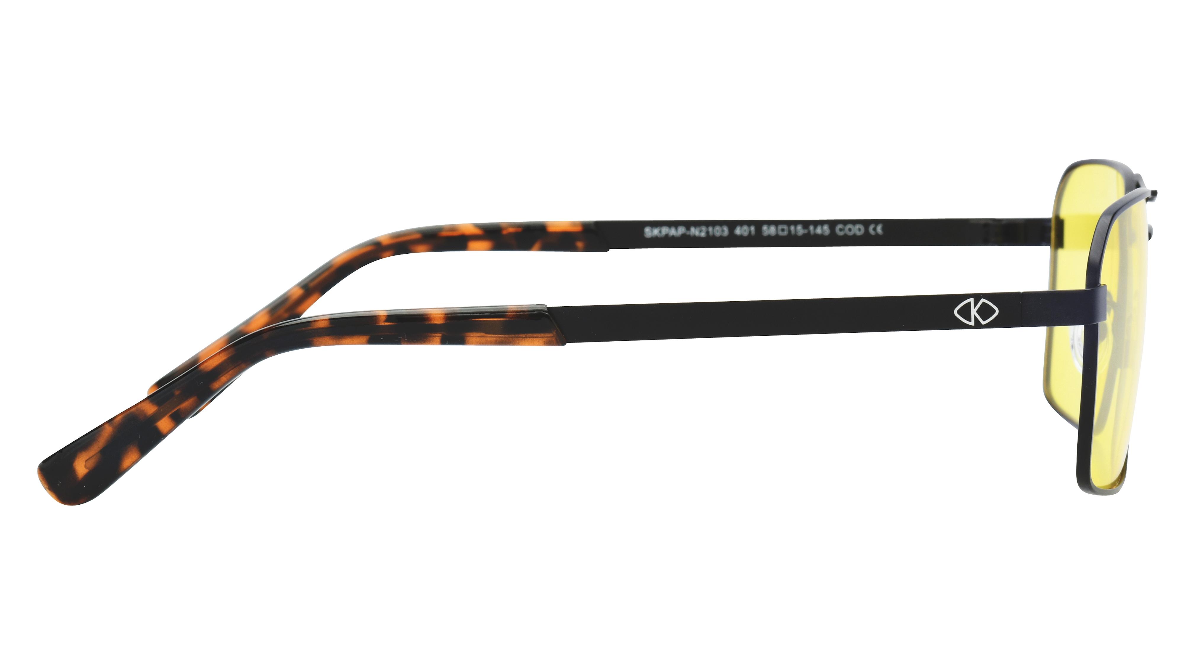 Lunettes de conduite Signature Krys Homme Noir Aviateur Skpap-N2103 Droite