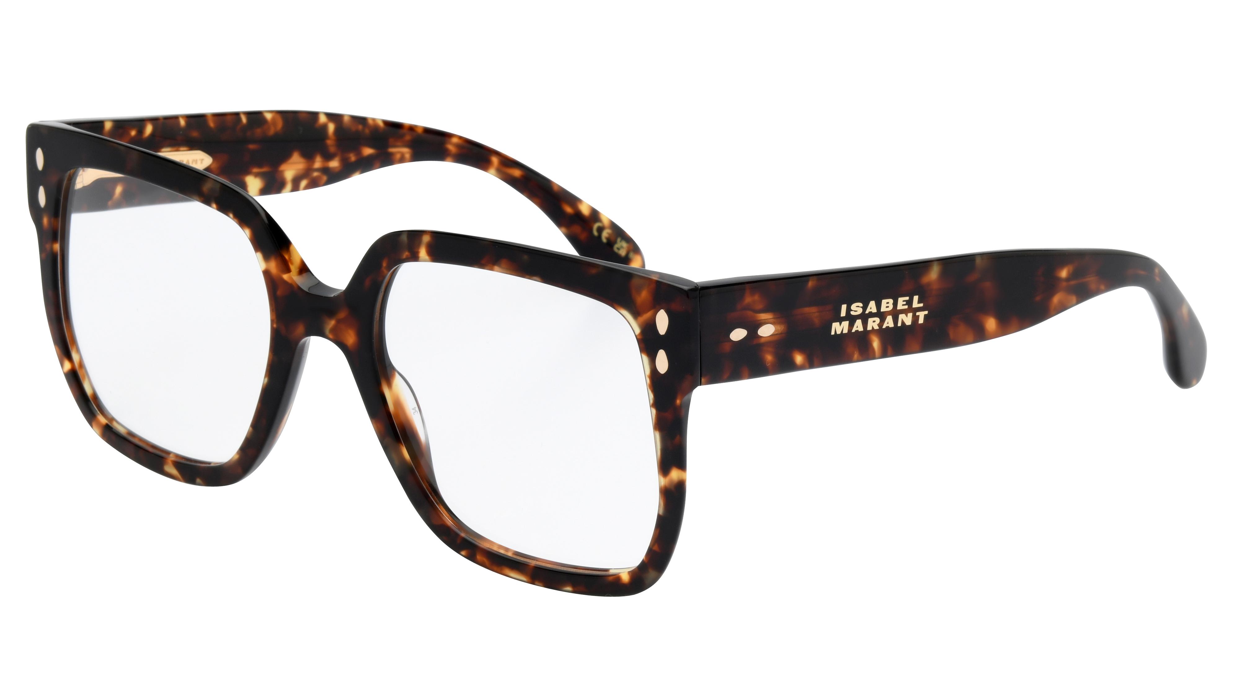 Lunettes de vue Isabel Marant Femme Écaille Carré Im0128 Trois-Quart
