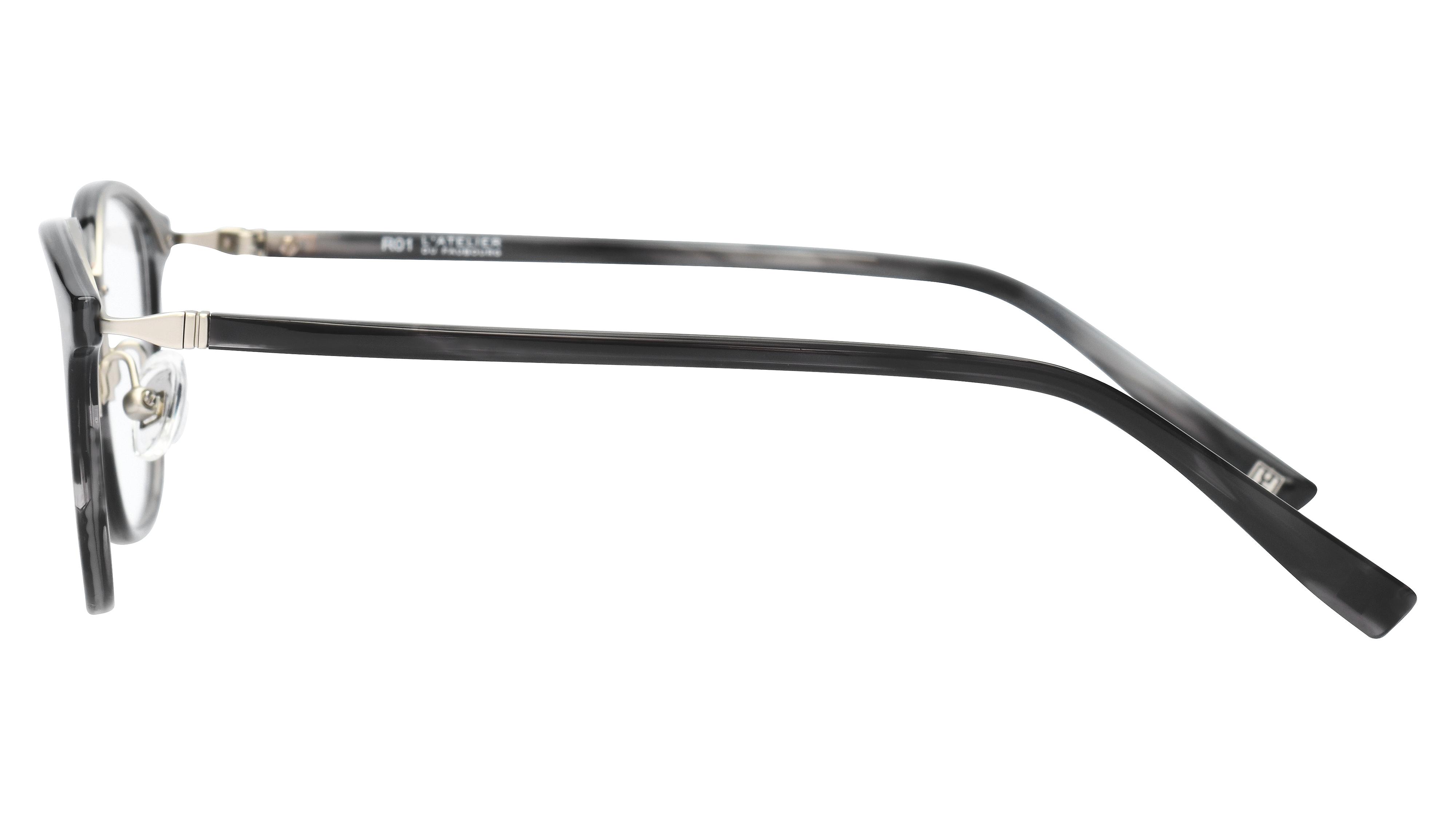 Lunettes de vue L'Atelier du Faubourg Homme Gris Rectangle Adf1901 Gauche