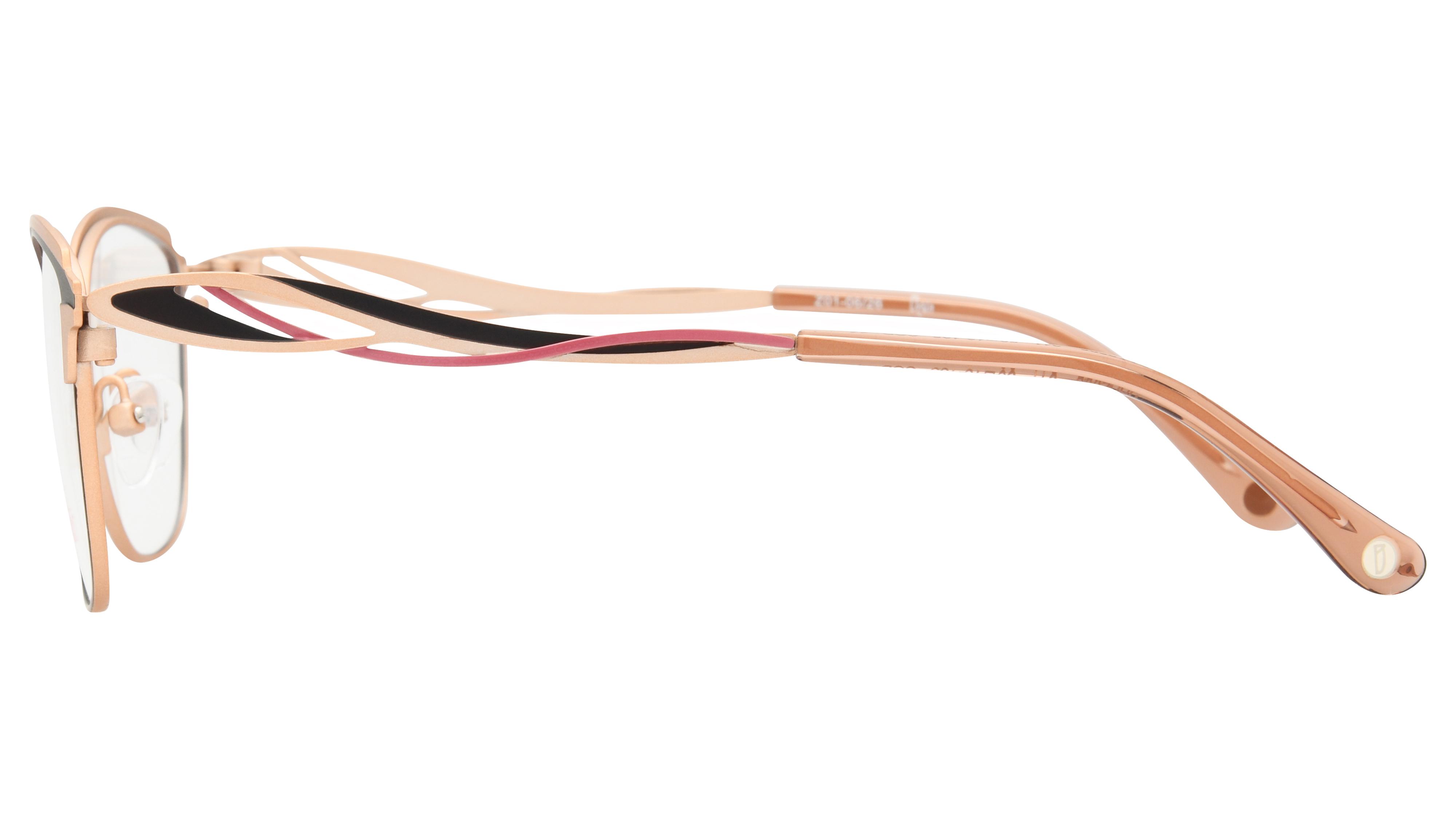 Lunettes de vue Baïa Femme Marron Rectangle Baa2605 Gauche