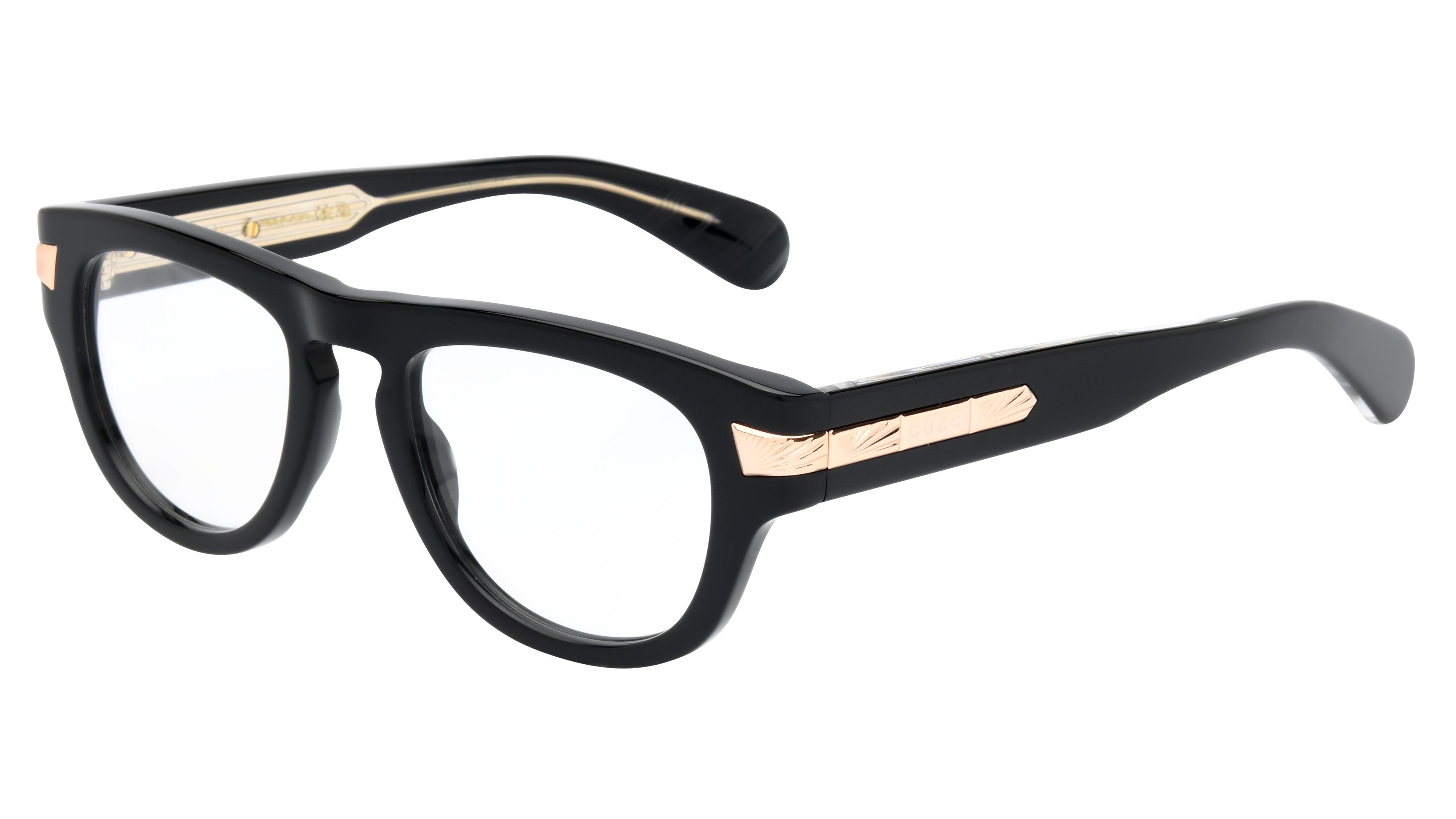 Lunettes de vue Gucci Homme Noir Pantos GG1519O Trois-Quart