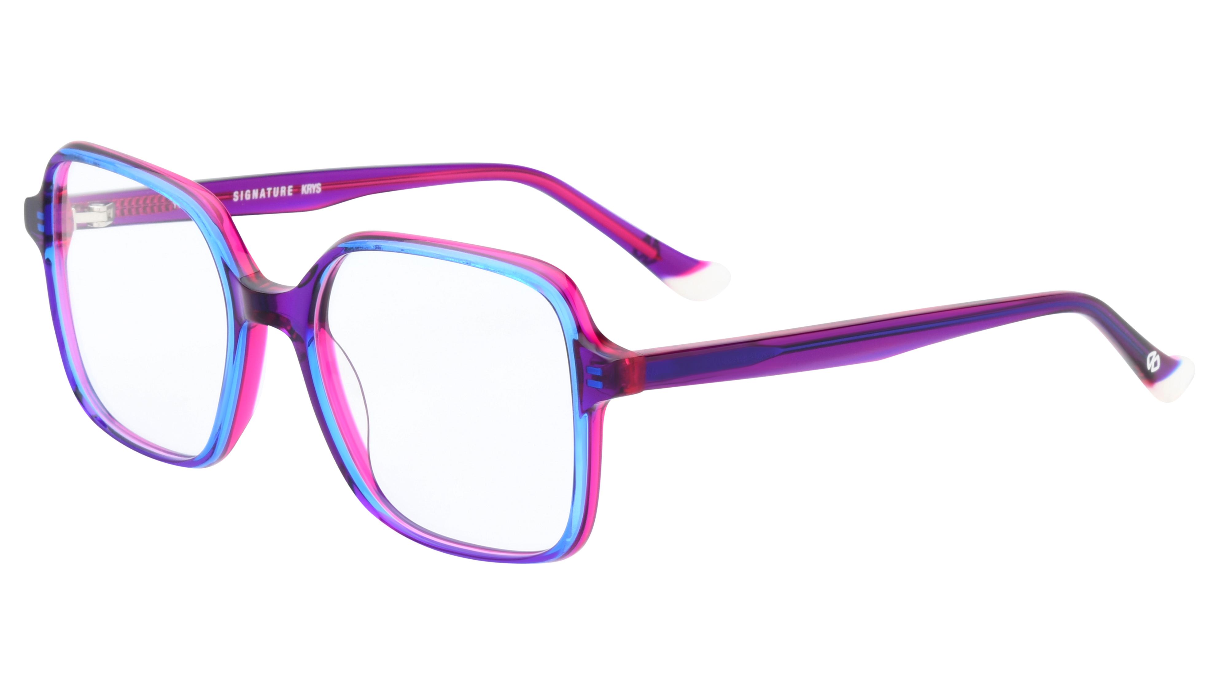 Lunettes de vue Signature Krys Femme Rose Carré Kis2601 Trois-Quart