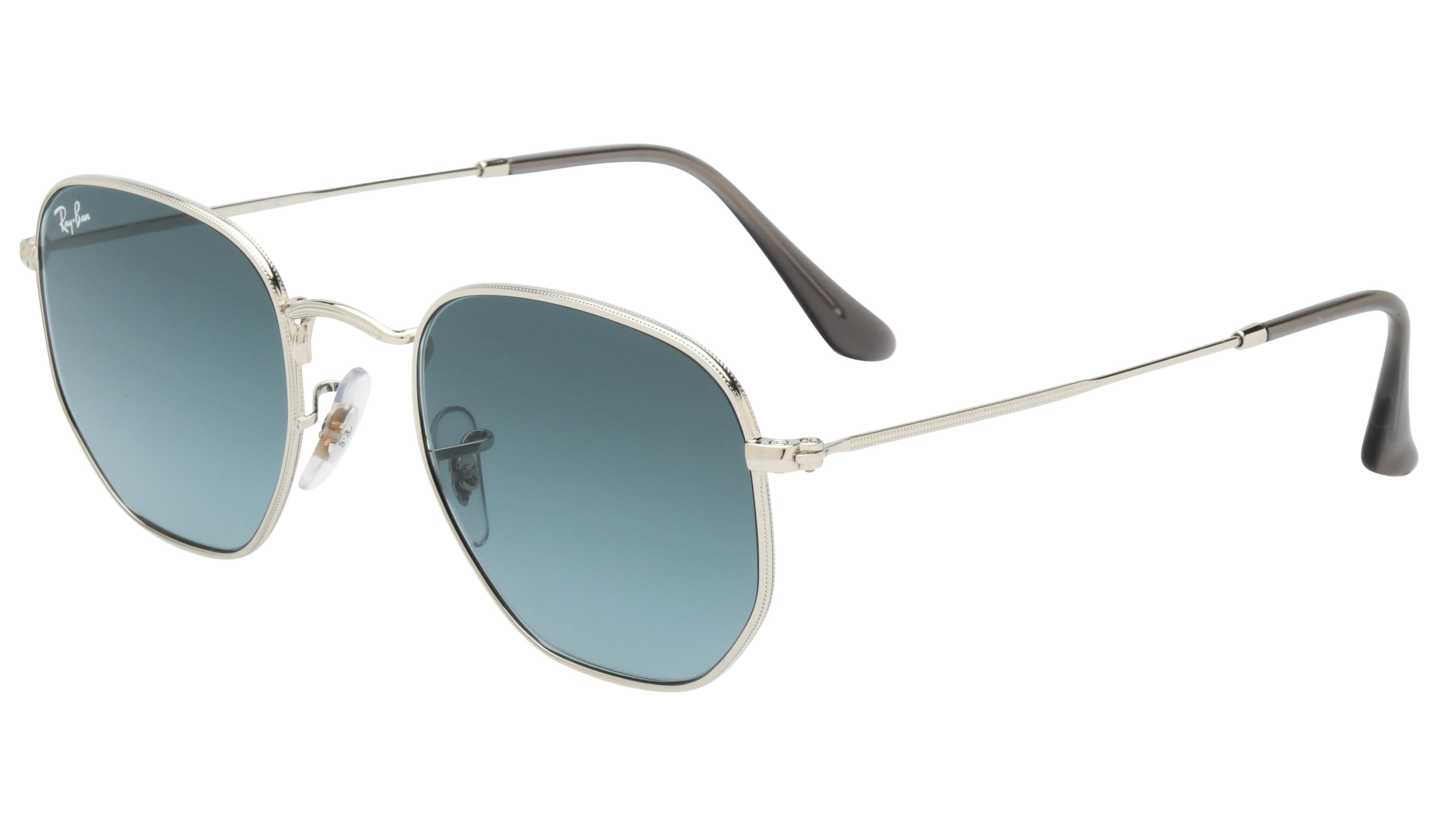 Lunettes de soleil Ray-Ban Mixte Gris Ovale RB3548N Trois-Quart