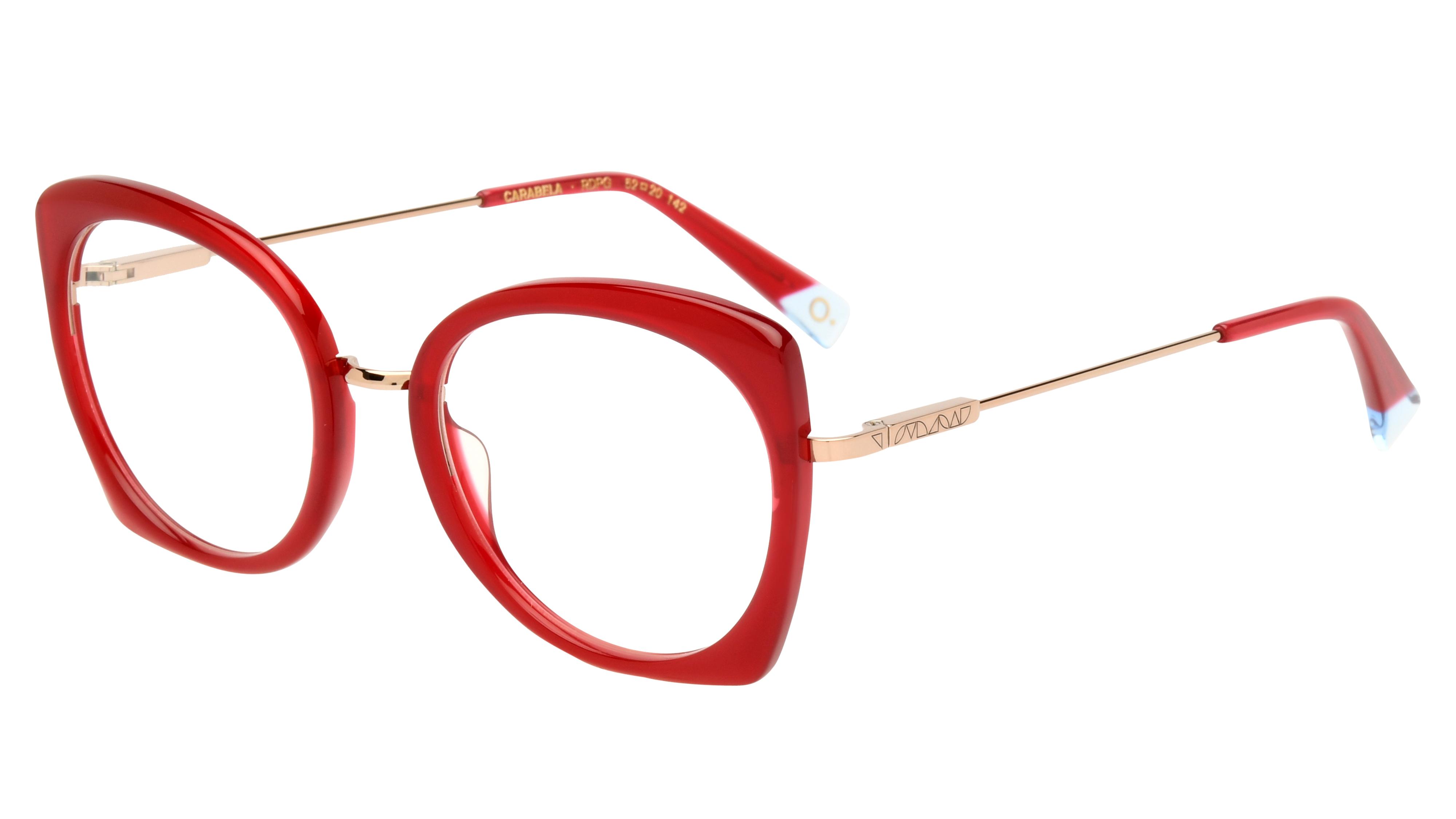 Lunettes de vue Etnia Barcelona Femme Rouge Papillon Carabela Trois-Quart