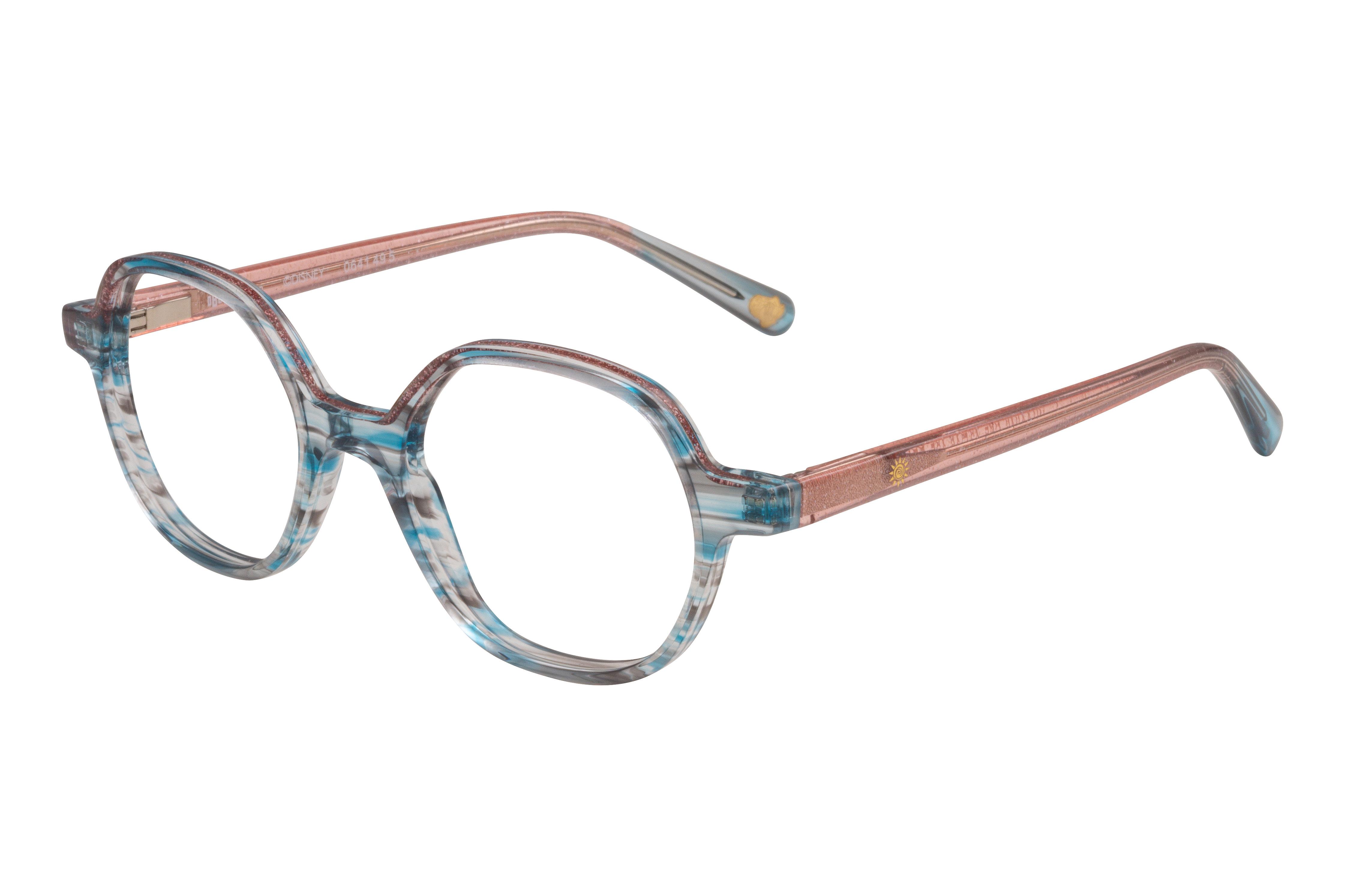 Lunettes de vue Disney Princesses  Bleu Wayfarer DPAA246C65 Gauche