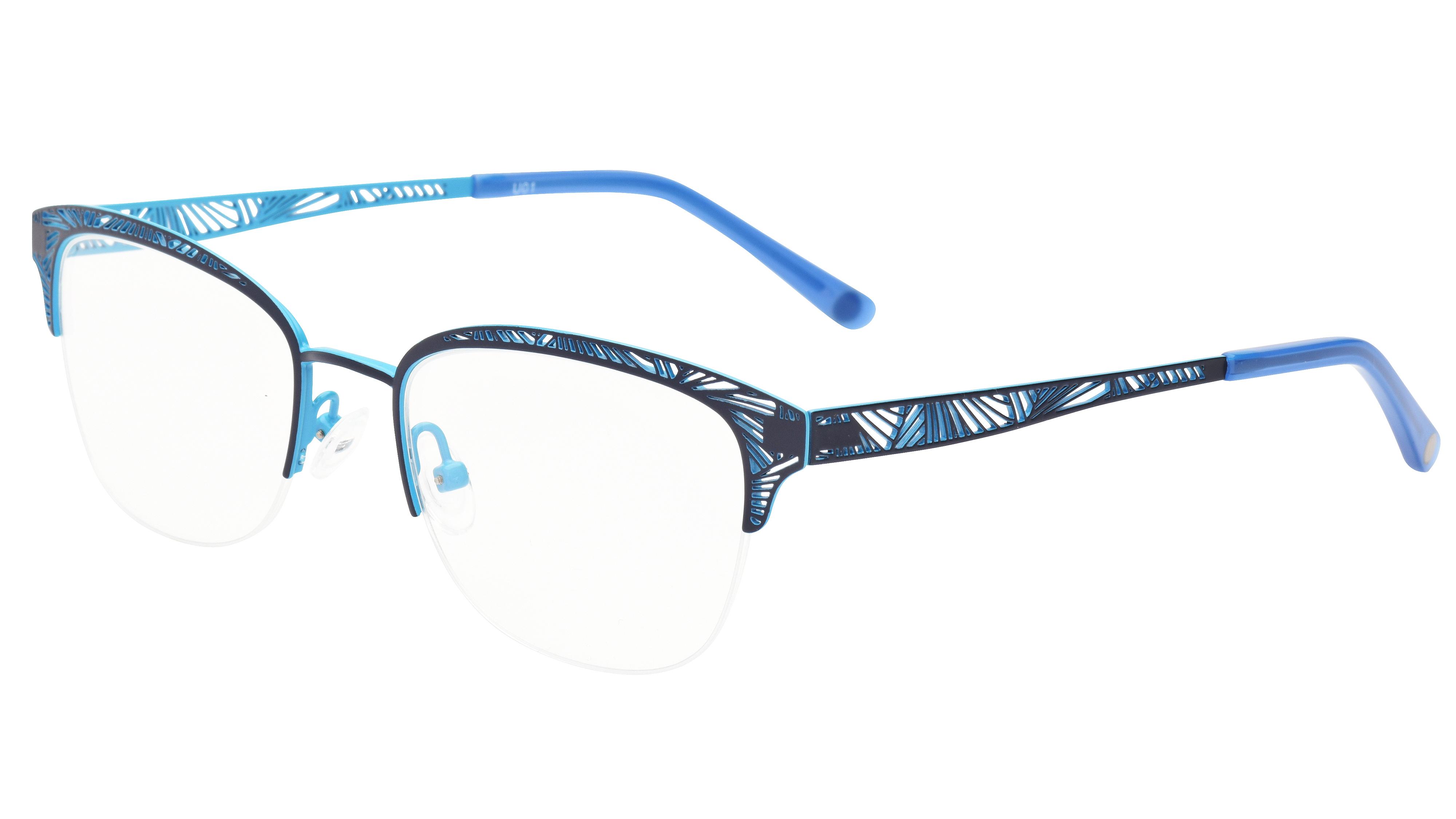 Lunettes de vue Baïa Femme Bleu Rectangle Baa2204 Trois-Quart