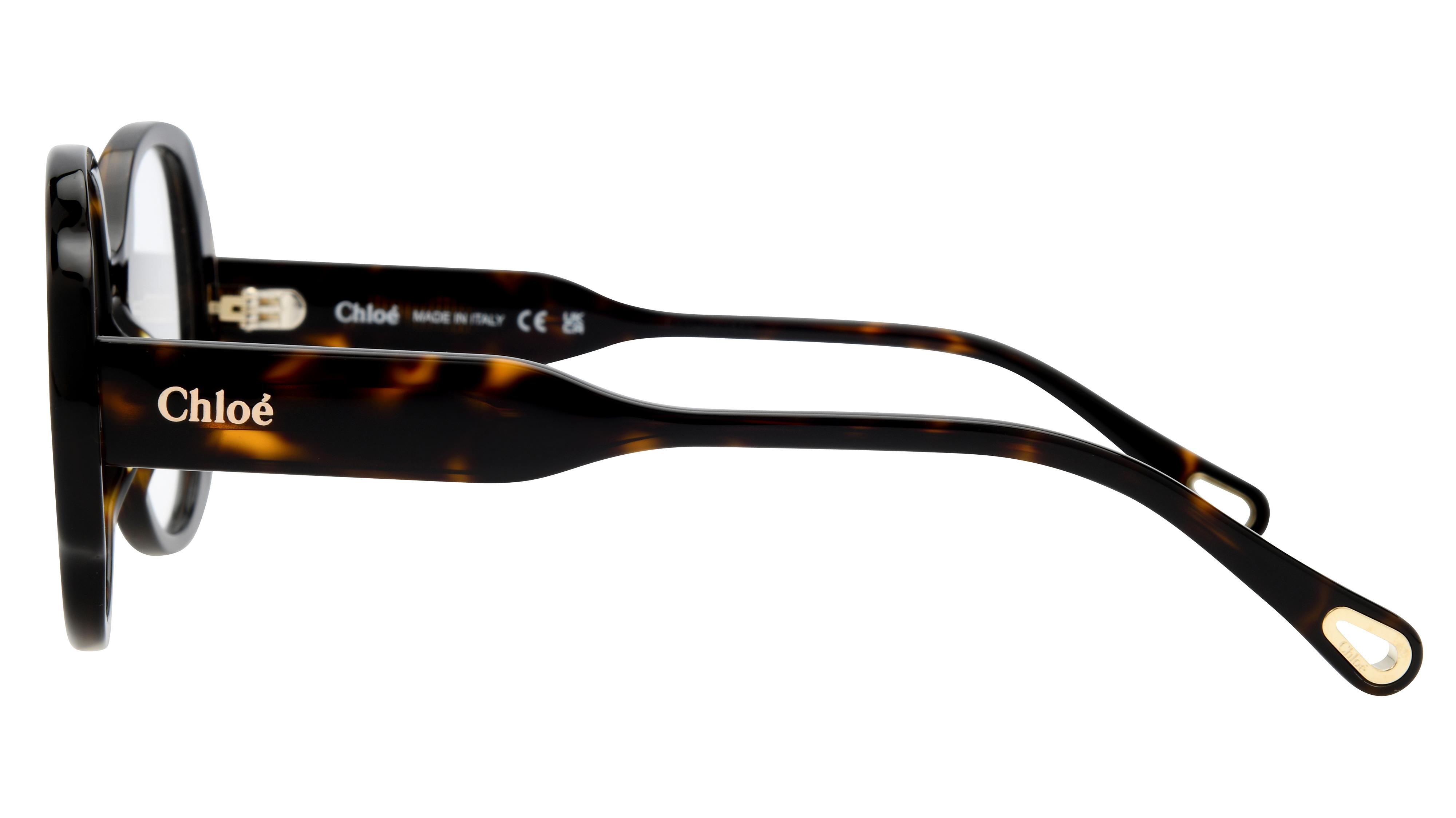 Lunettes de vue Chloe Ch0196O 002 Ecaille Fonce Br Ronde Krys