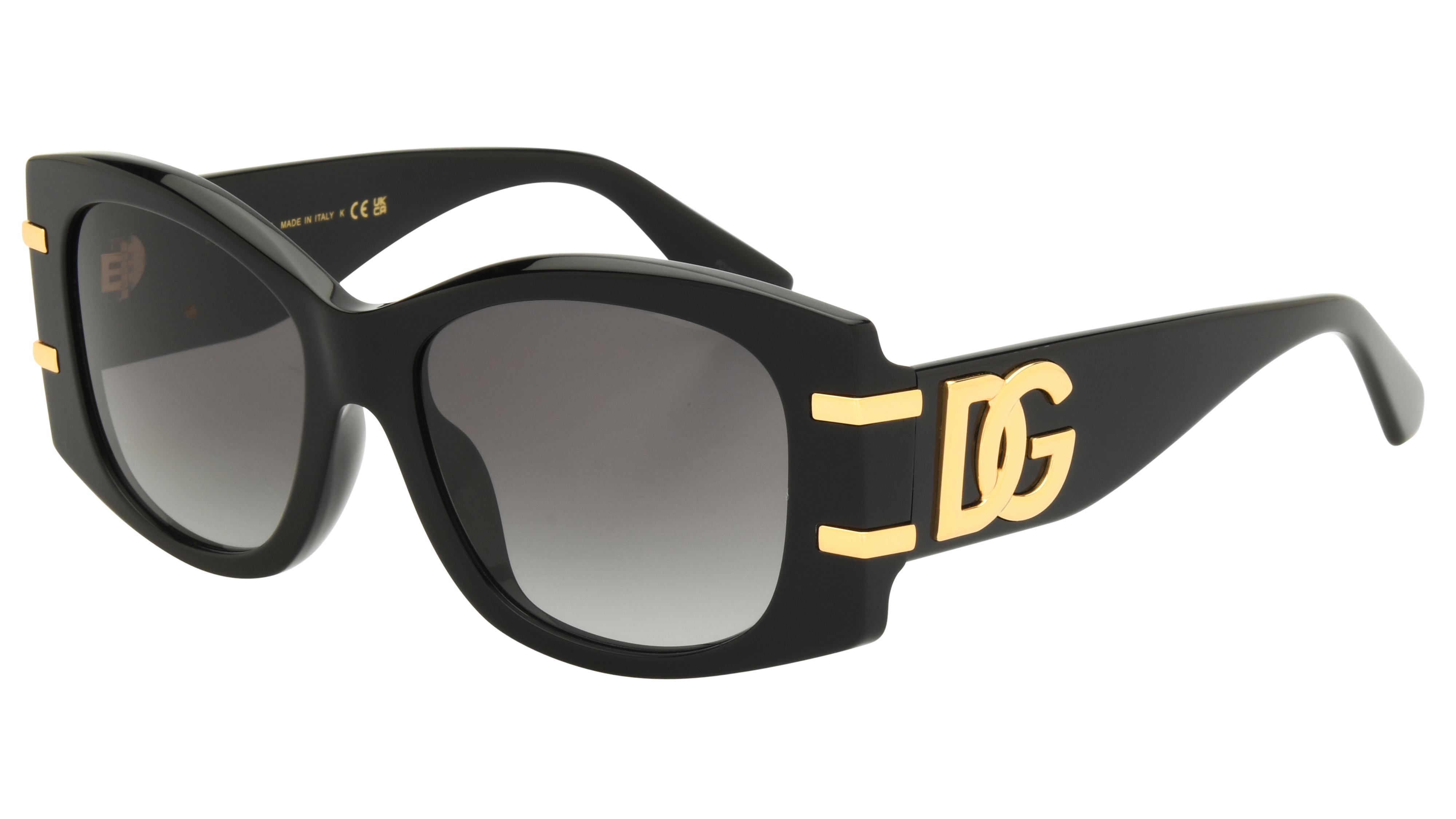 Lunettes de soleil Dolce&Gabbana Femme Noir Papillon DG4501 Trois-Quart